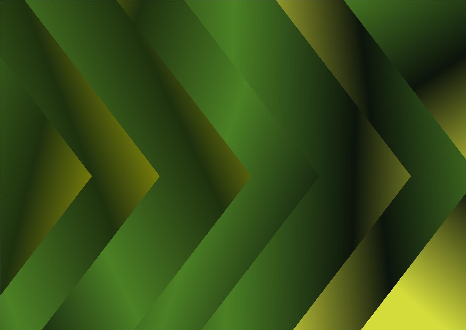 Arrow Abstract Green and Gold Gradient Background Image
