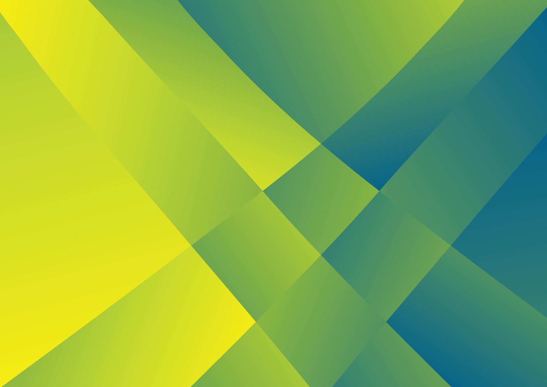 Abstract Blue Green and Yellow Fluid Color Geometric Background Design