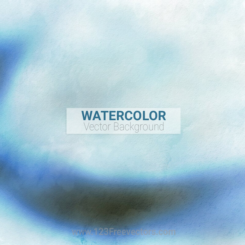 Dark Blue Watercolor Background