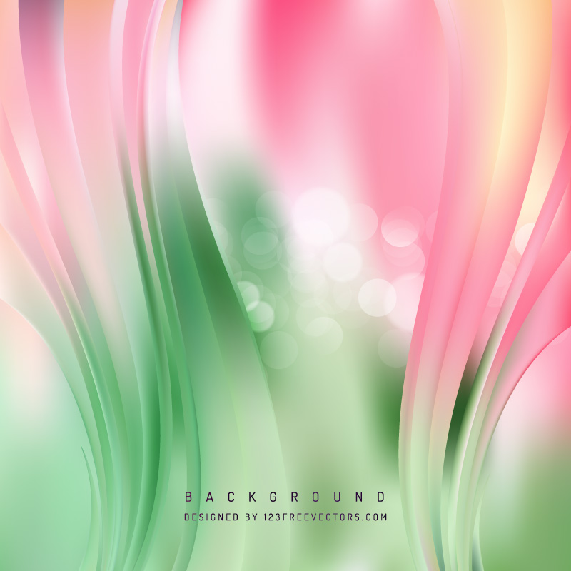 Light Red Green Wave Background