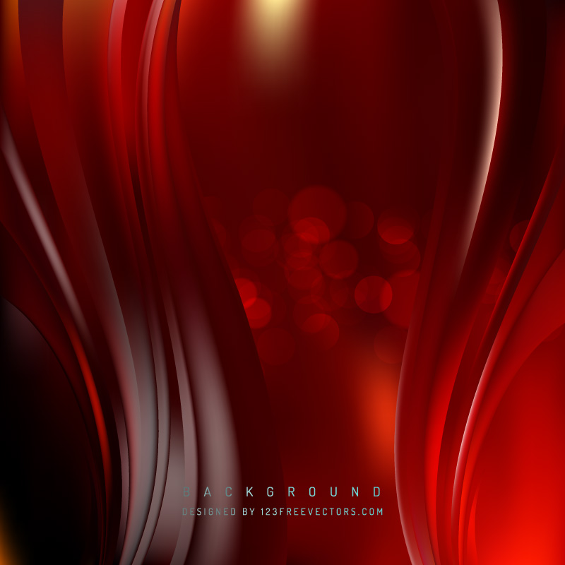 Abstract Dark Red Wavy Background