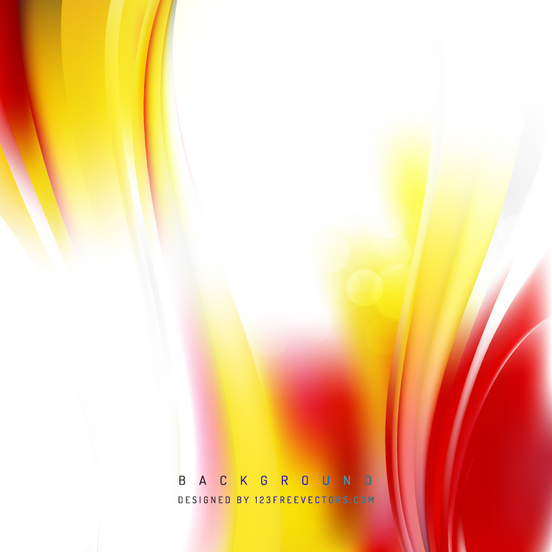 Red Yellow Wave Design Background