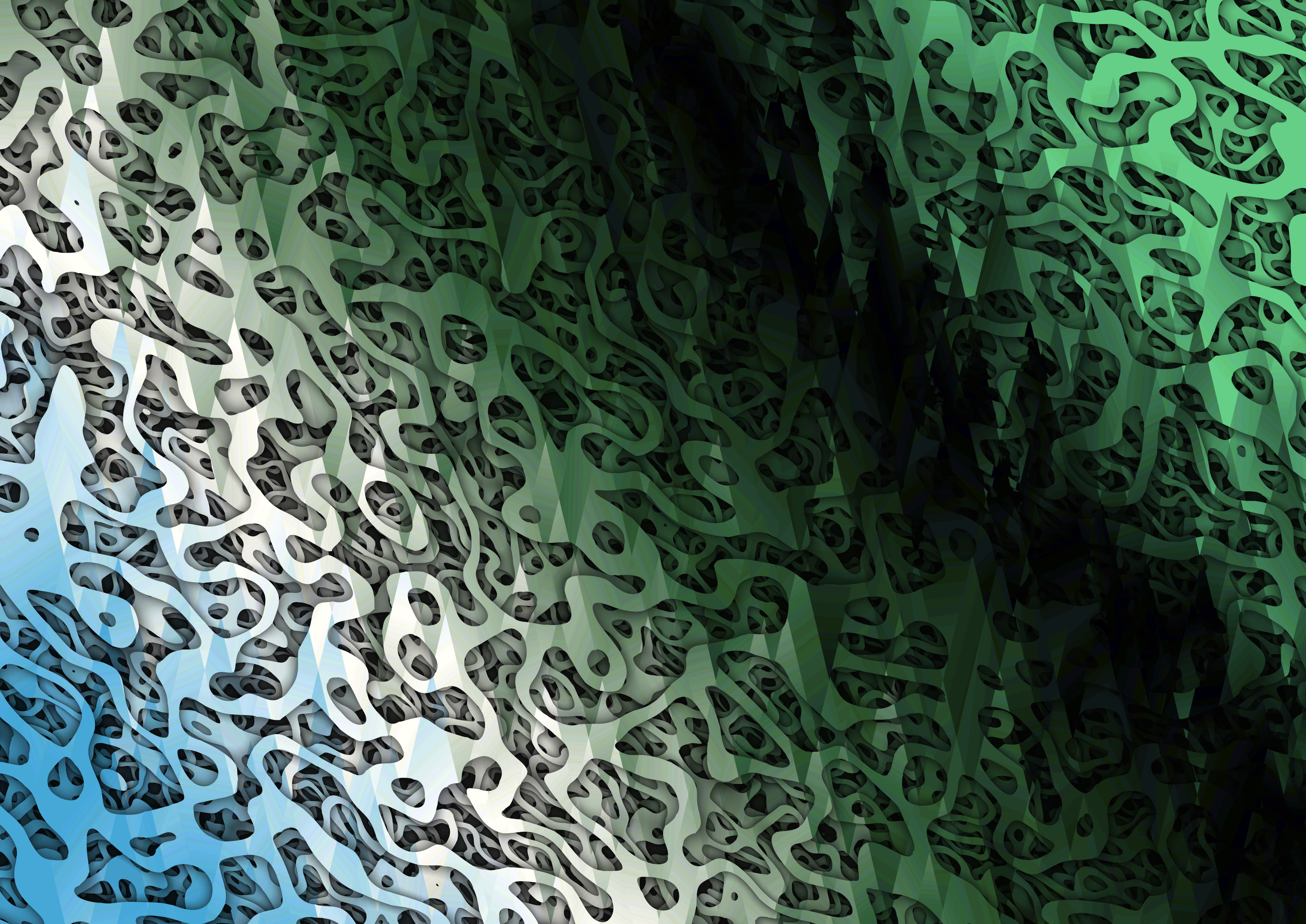 Black Blue and Green Background Design