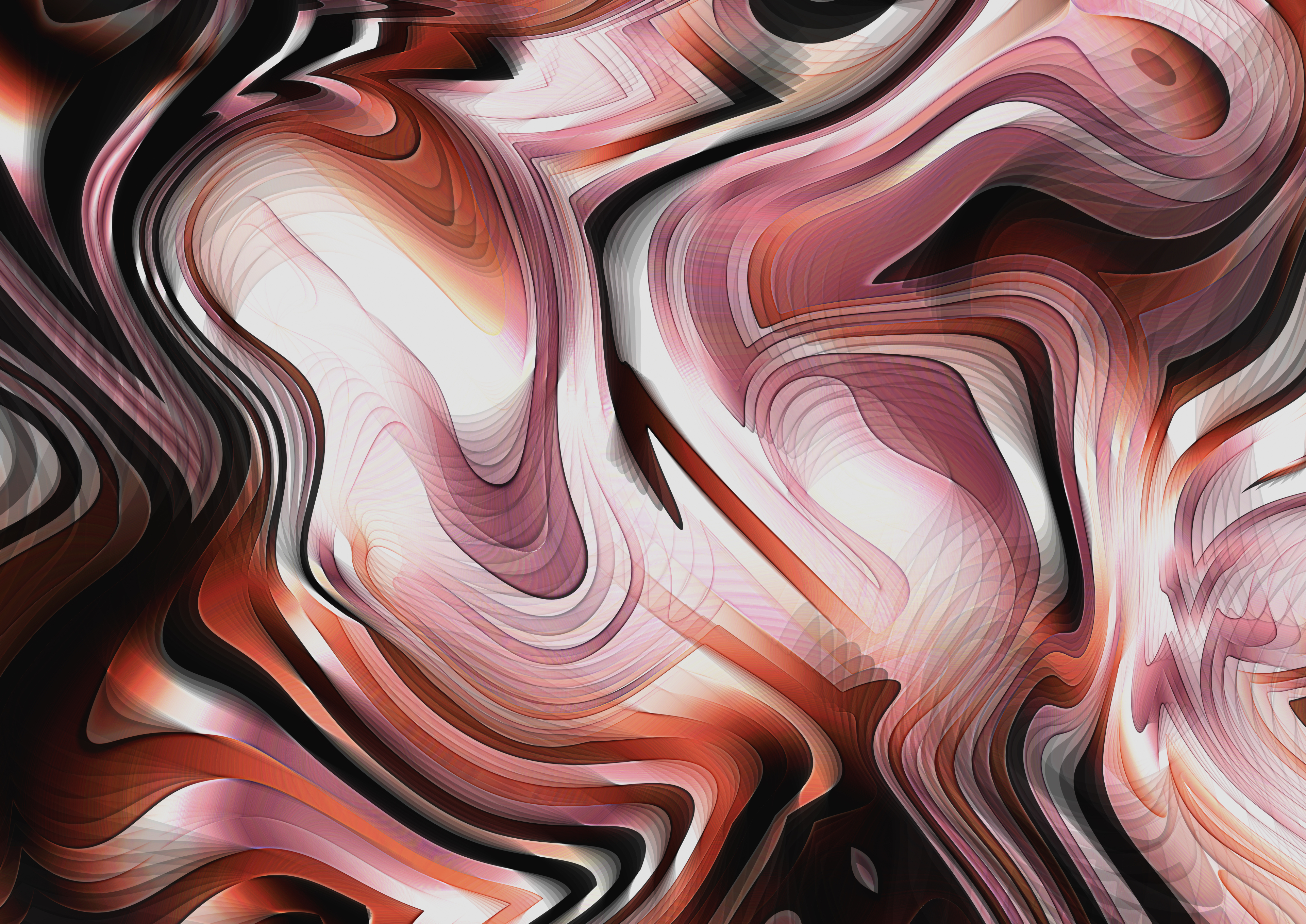 Swirling Abstract Composition