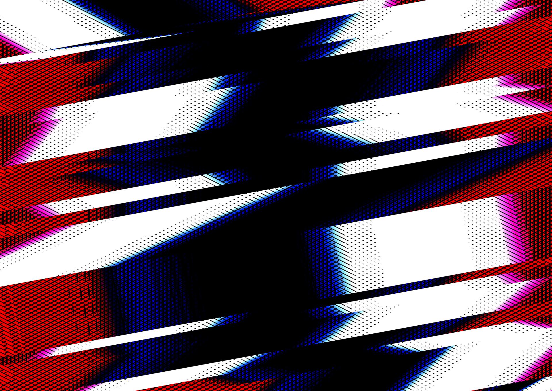 Abstract Glitch Stripes