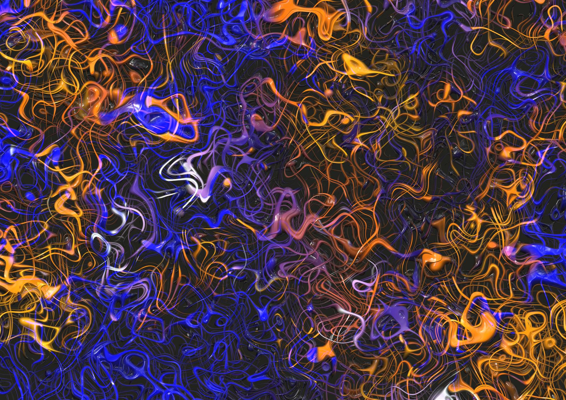 Blue Orange and Black Background Image
