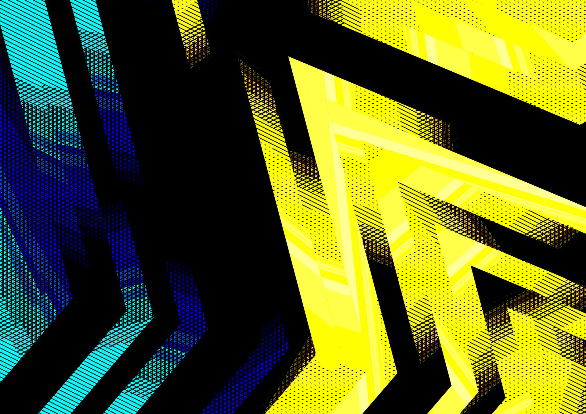 Vibrant Fusion: A Collection of Blue Yellow and Black Designs