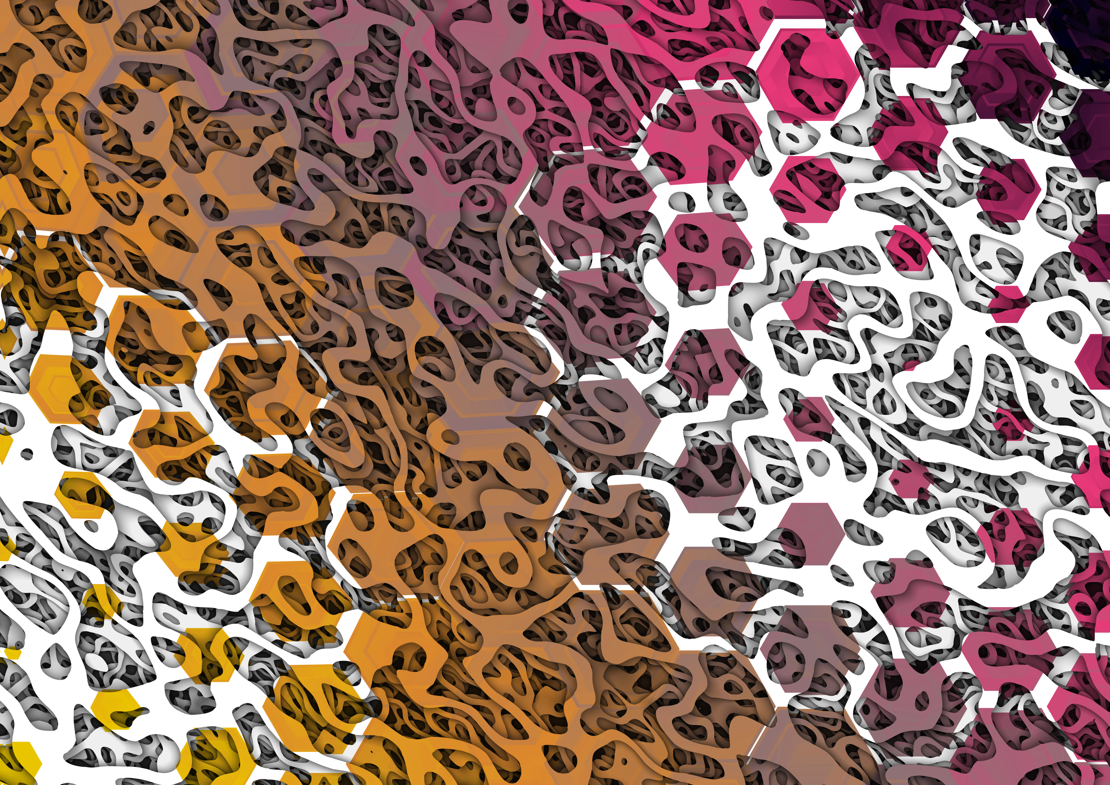 Abstract Hexagon Pattern