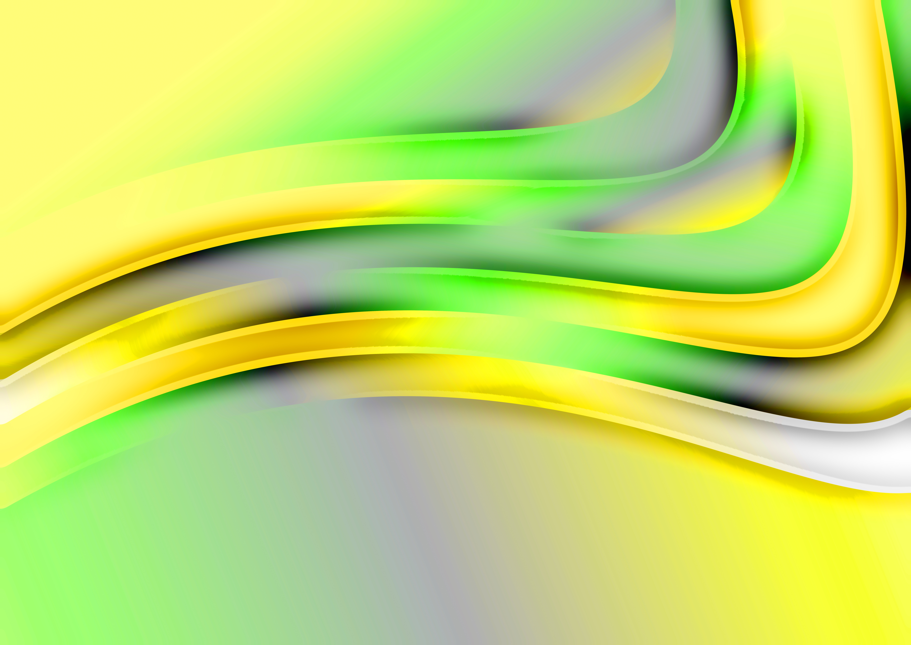 Flowing Green and Yellow