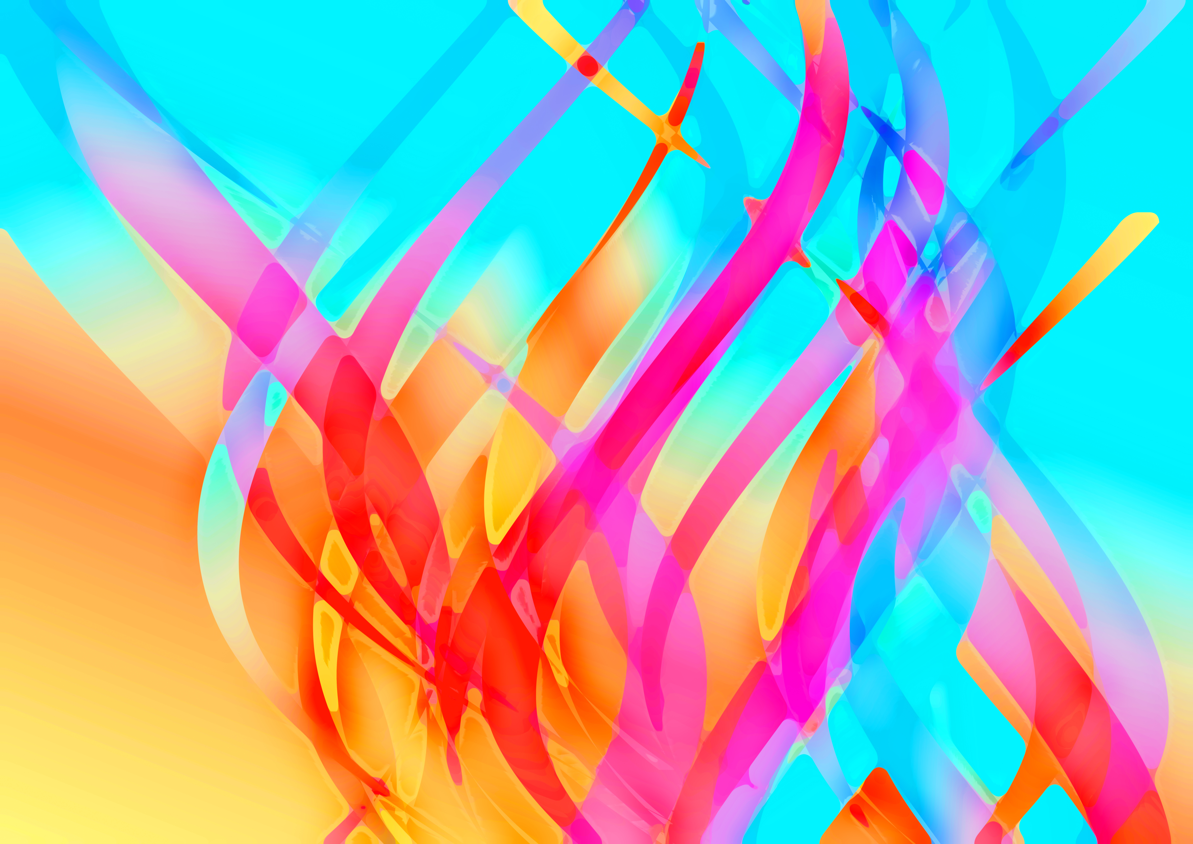 Abstract Ribbon Swirls
