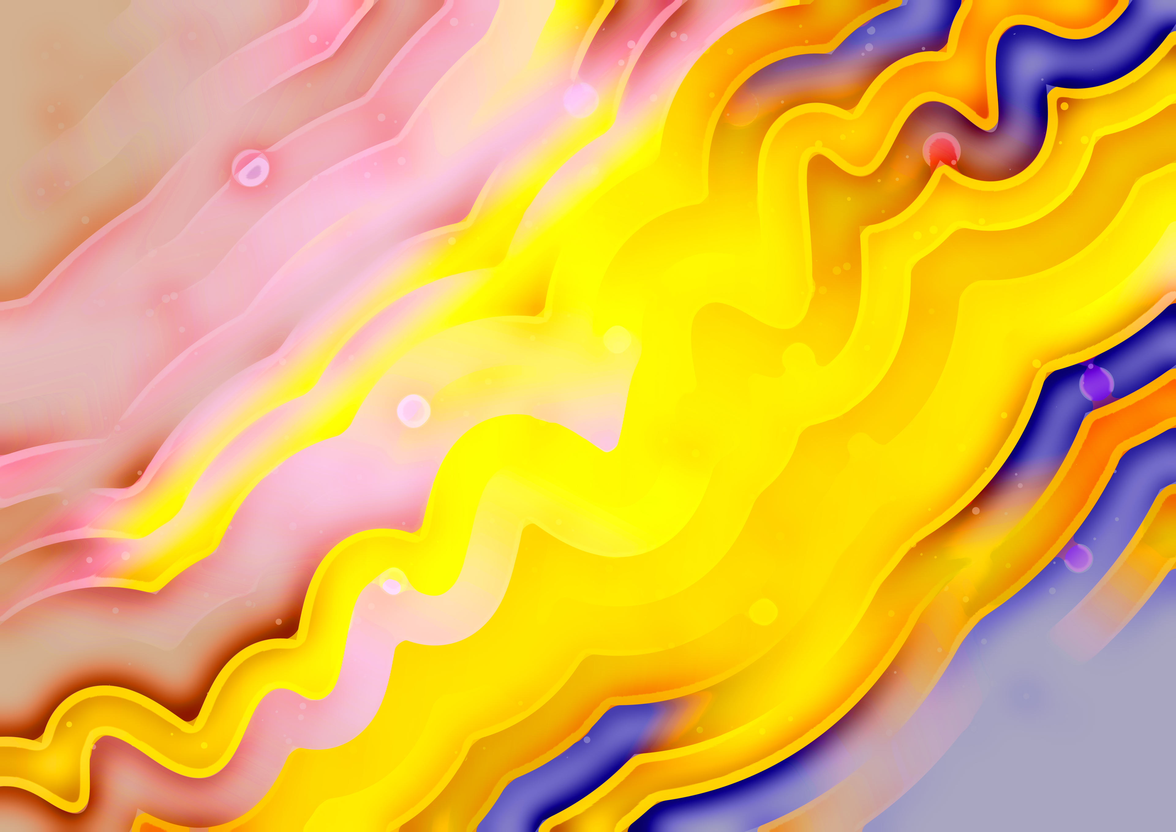 Abstract Wave of Color