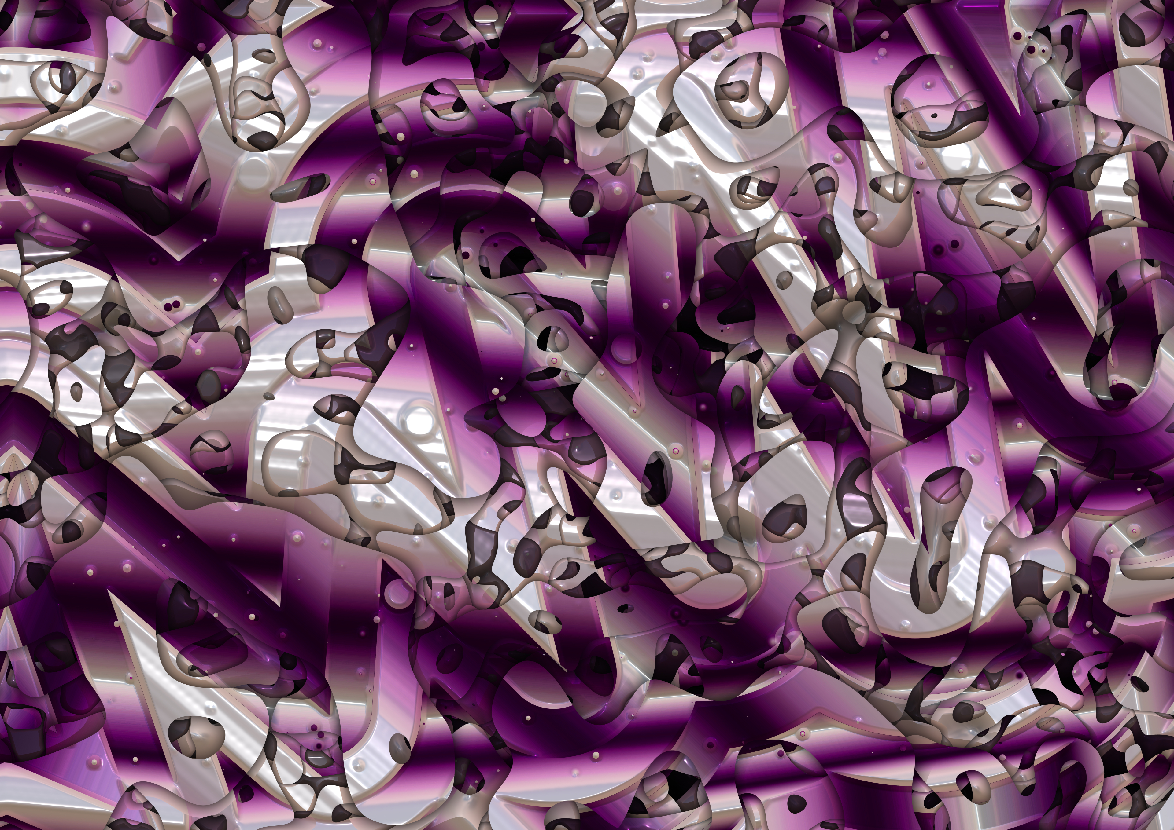 Glossy Abstract Composition