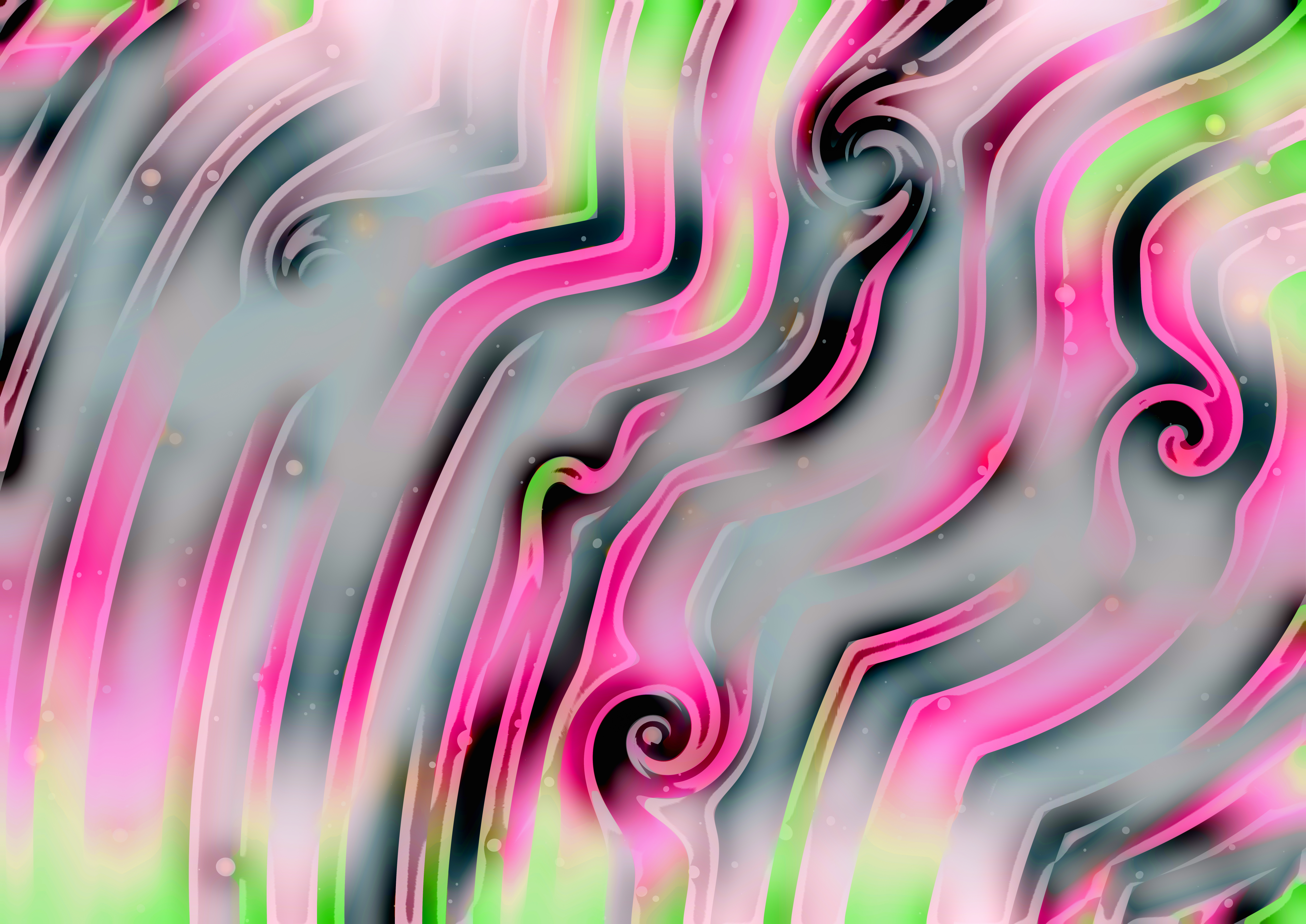 Abstract Pink Swirls
