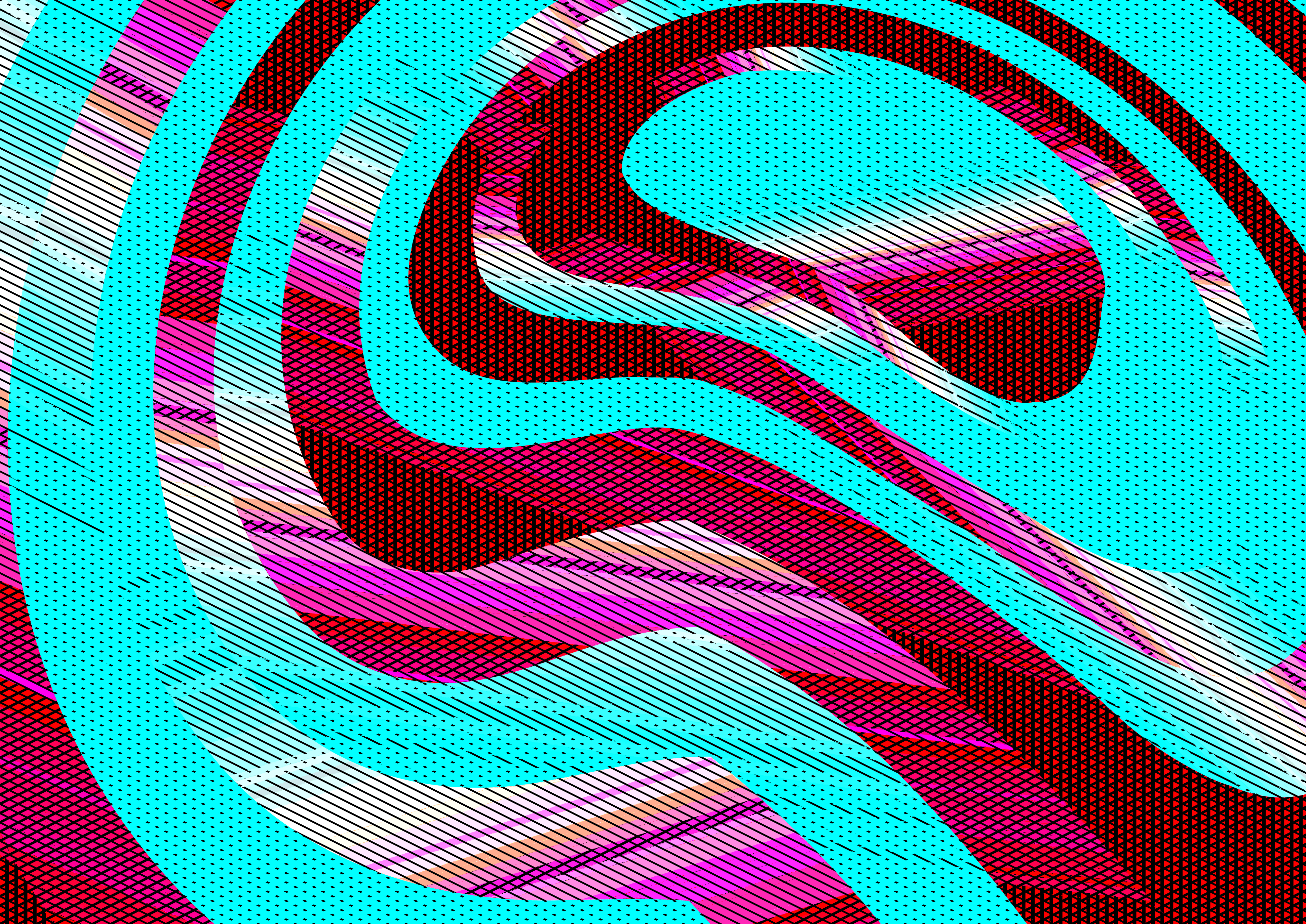 Swirling Abstract Composition