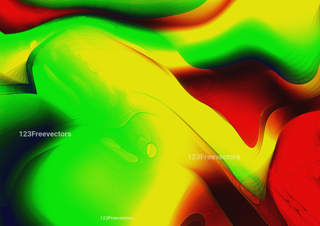 Red Yellow and Green Abstract Graphic Background