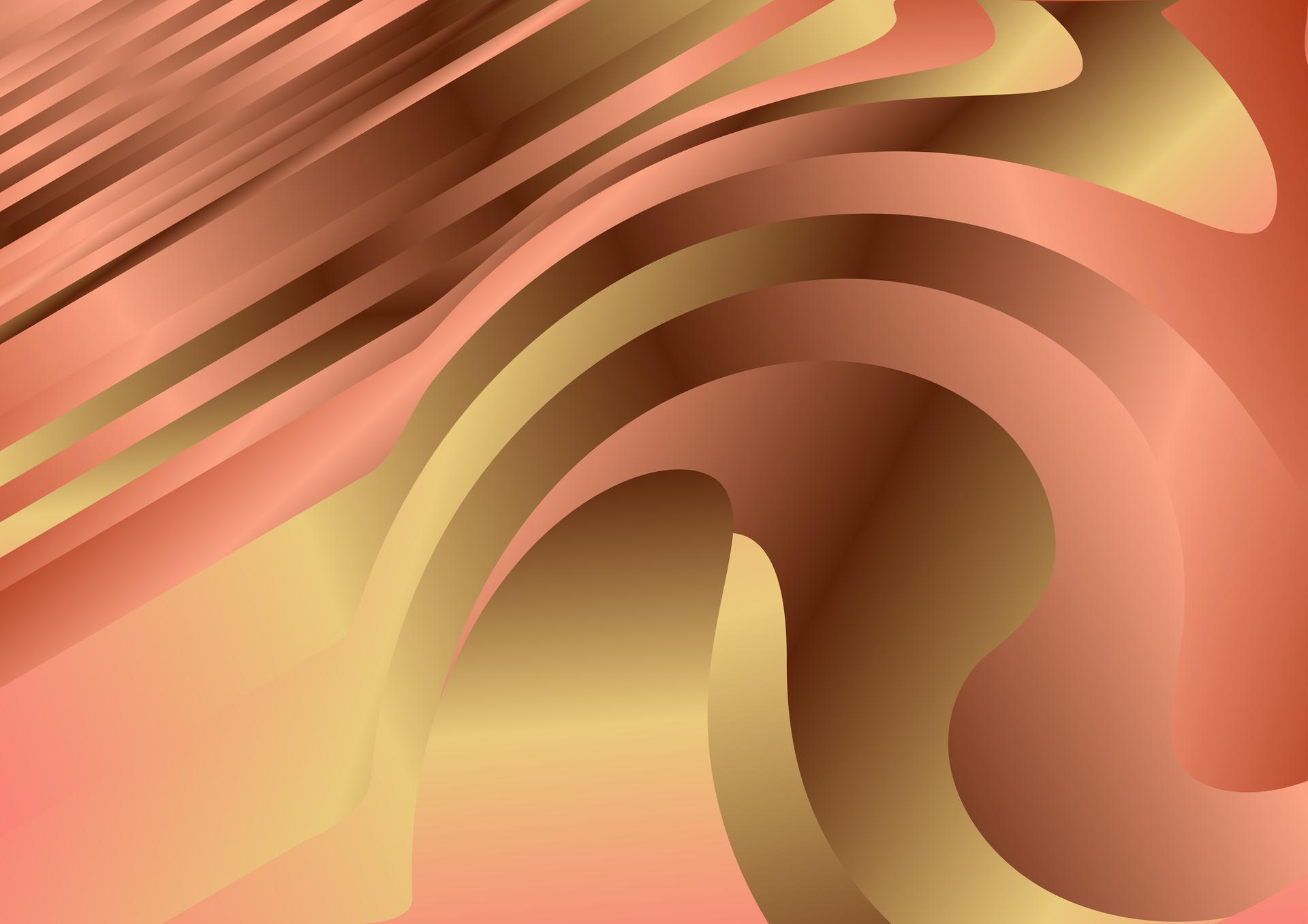 Abstract Gold and Orange Gradient Background Graphic