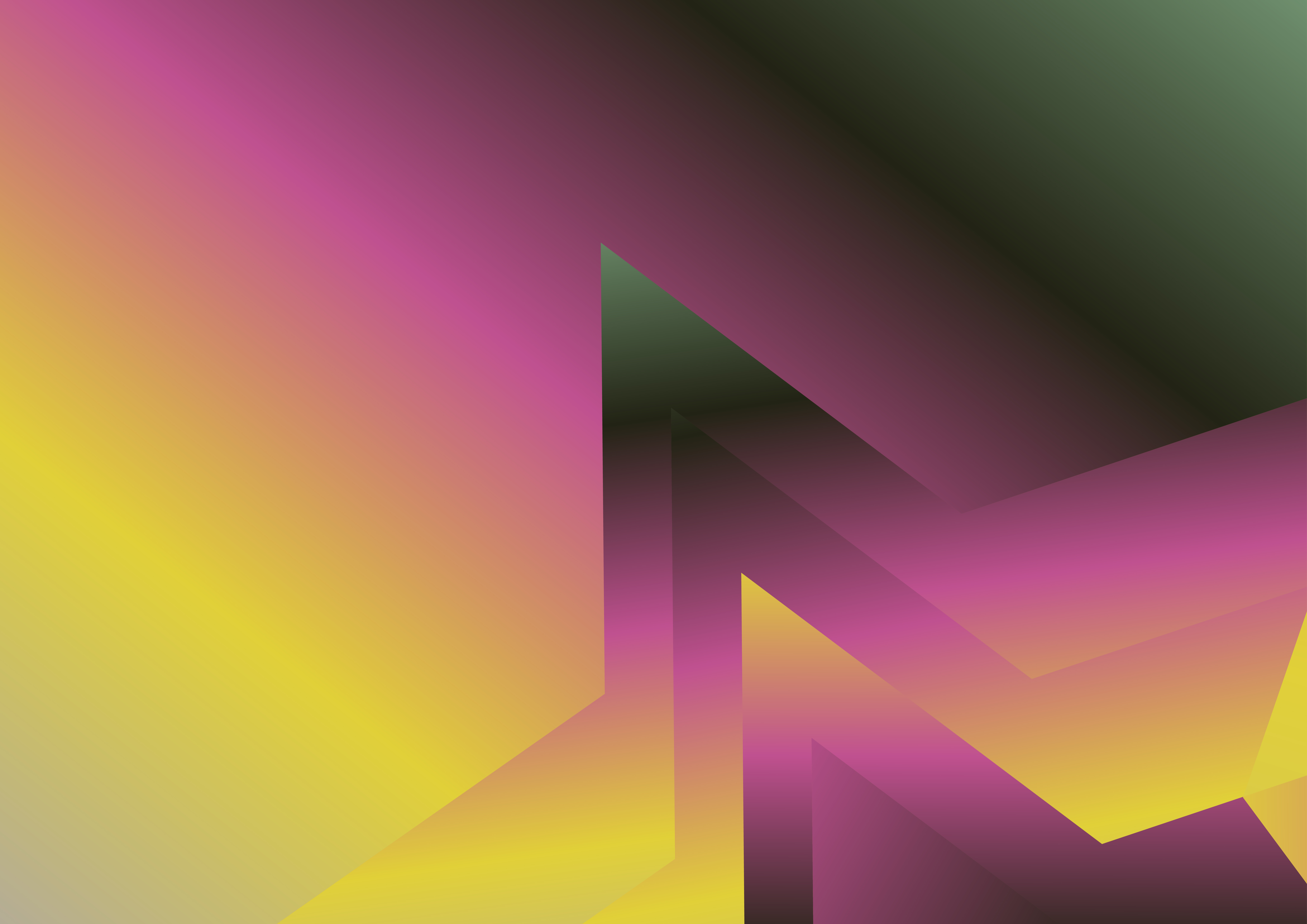 Pink Green and Yellow Gradient Background