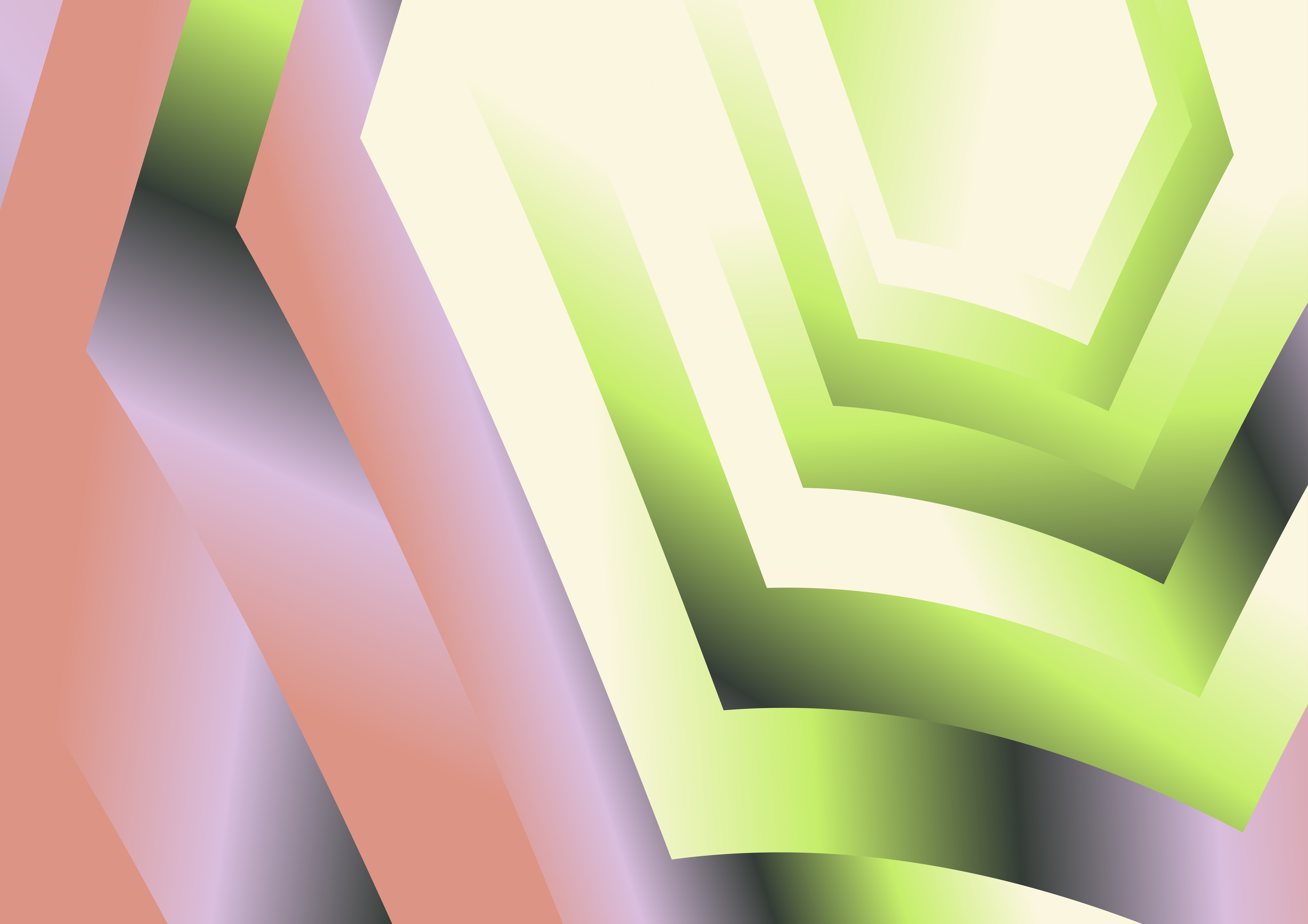 Abstract Hexagon Gradient