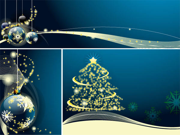 Merry Christmas & New Year Greeting Card, Banner Vector Free