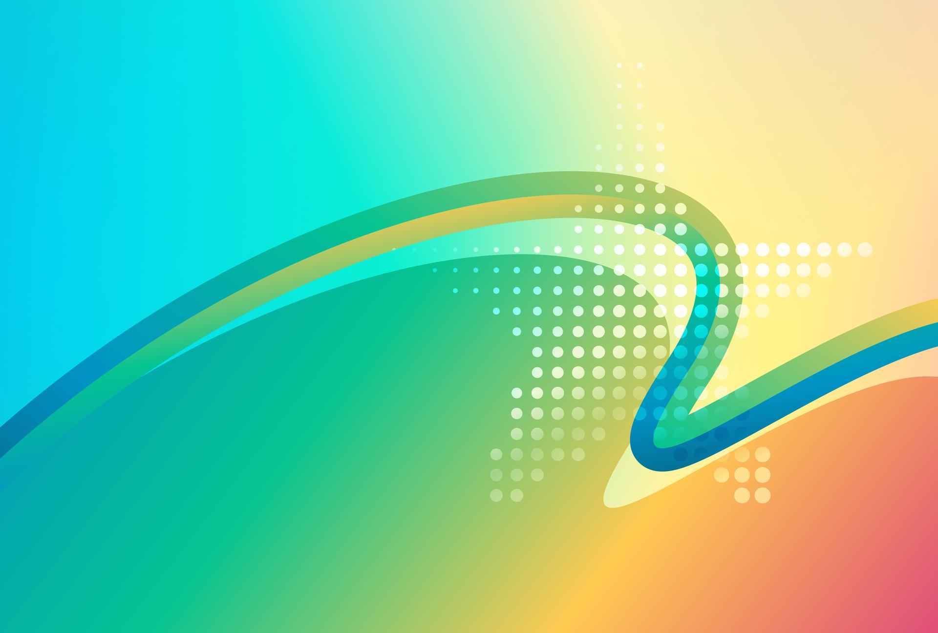 Abstract Blue and Orange Gradient Wave Background