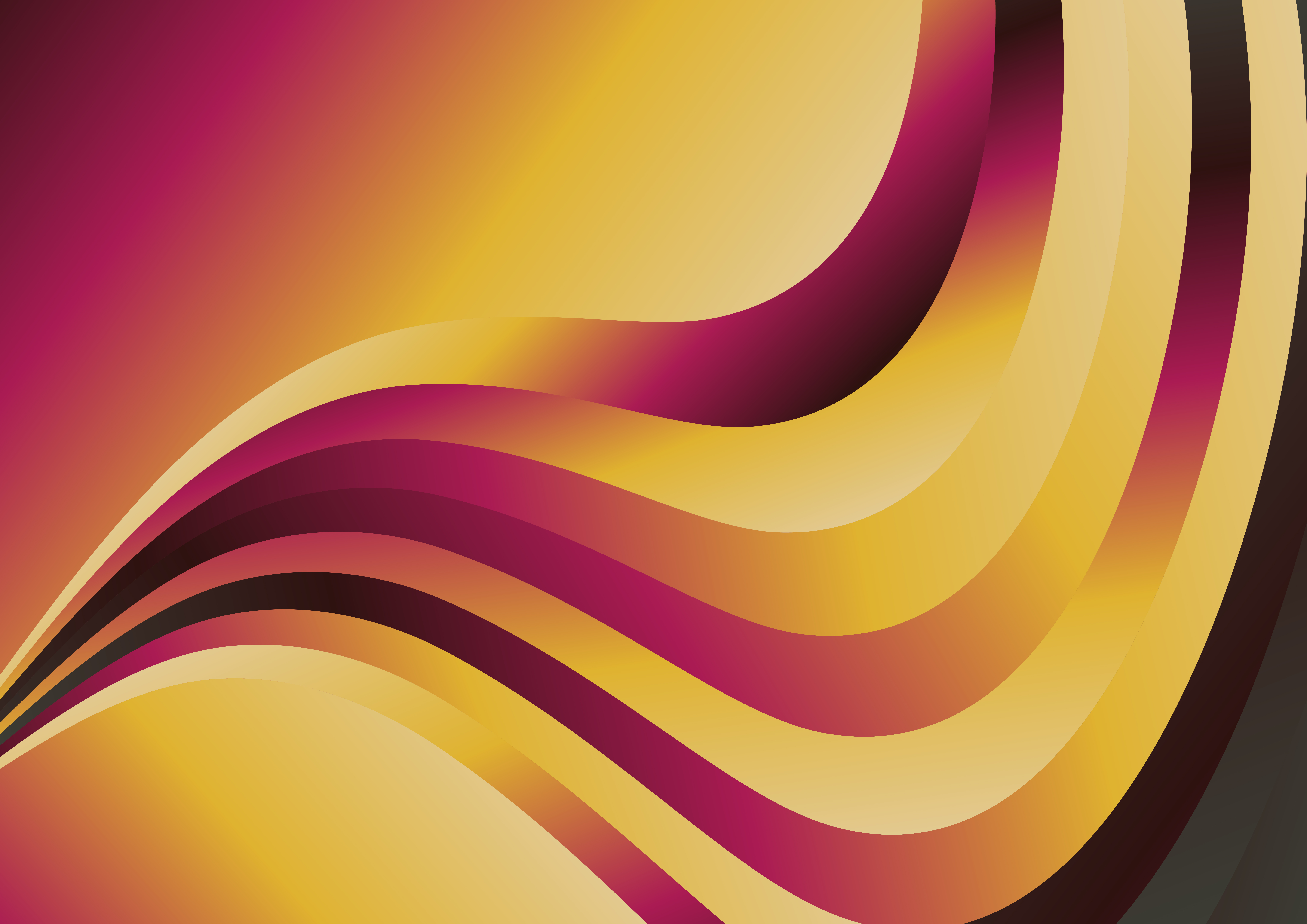 Pink and Orange Gradient Wave Background Illustrator