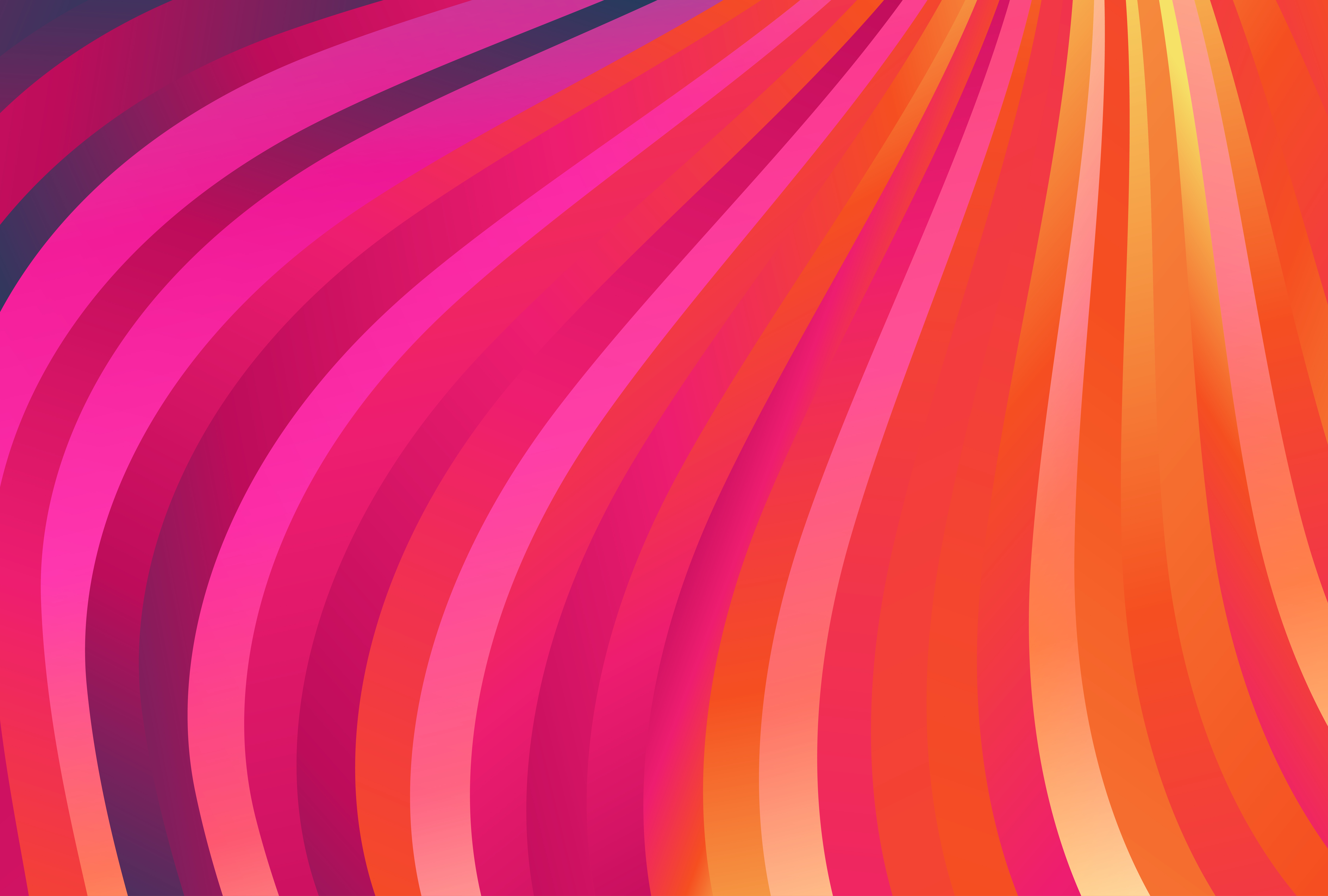 Abstract Pink and Orange Gradient Wavy Stripes Pattern background