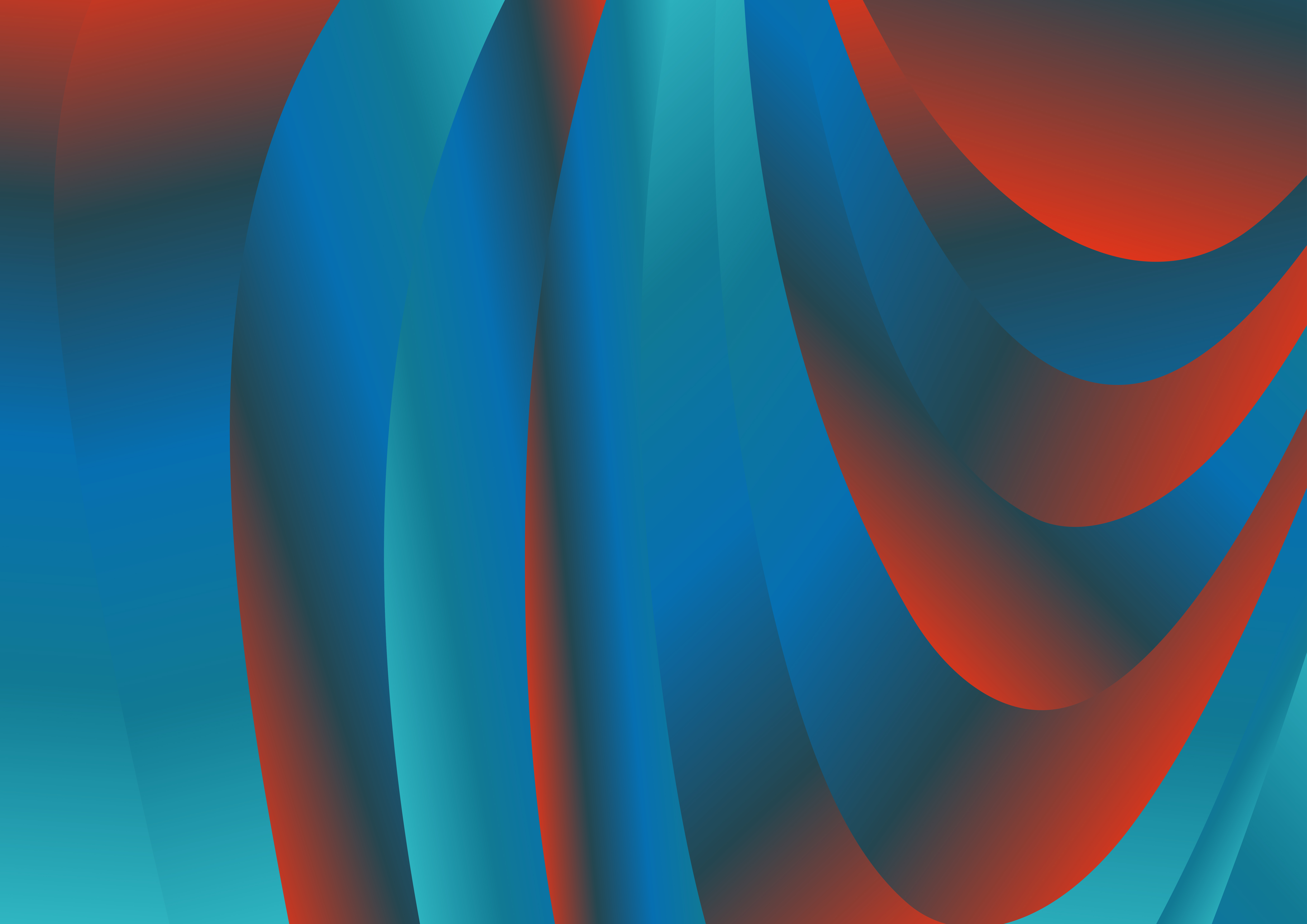 Red and Blue Gradient Curve Background Vector Illustration