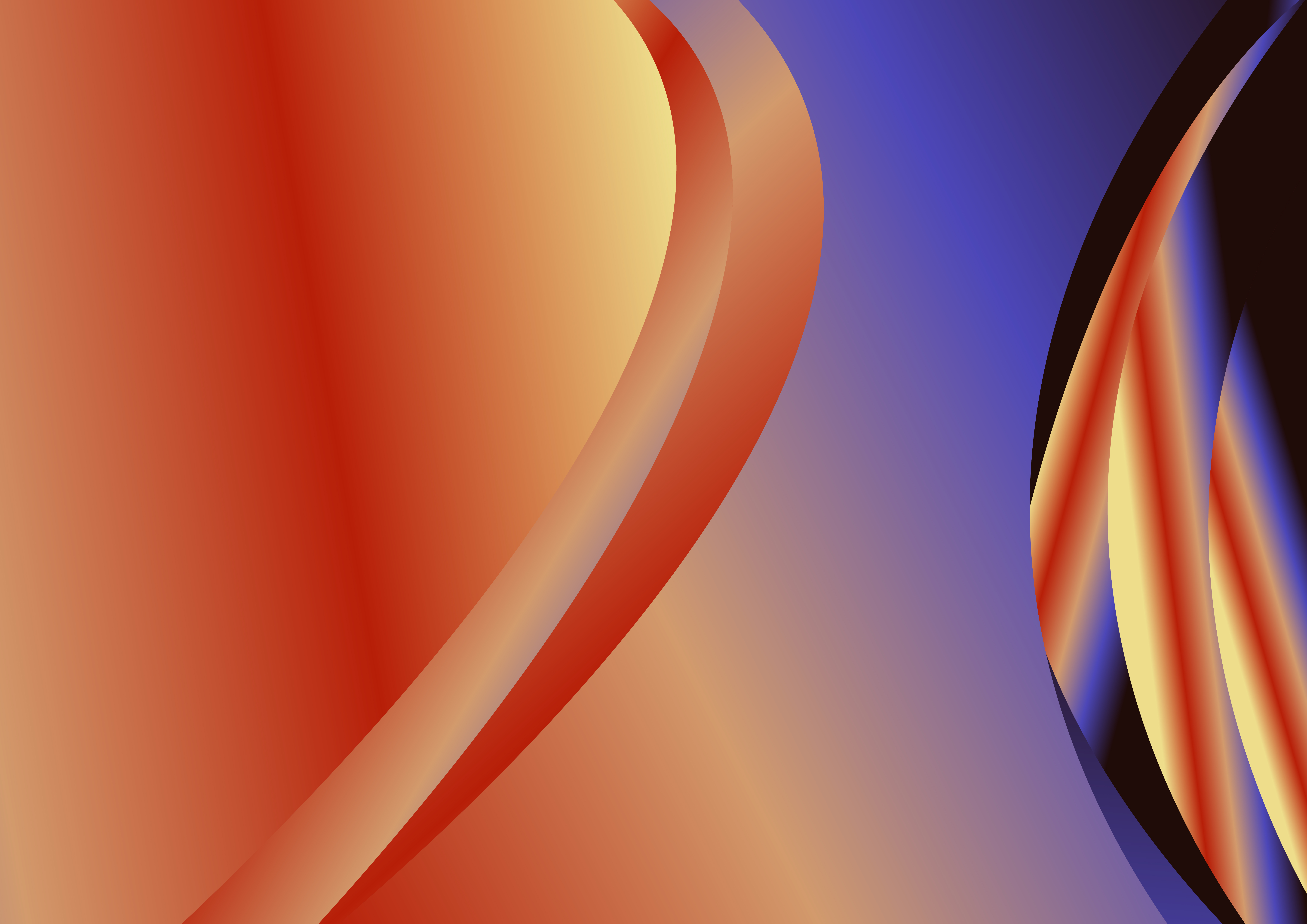 Red Orange and Blue Abstract Gradient Curved Background Image
