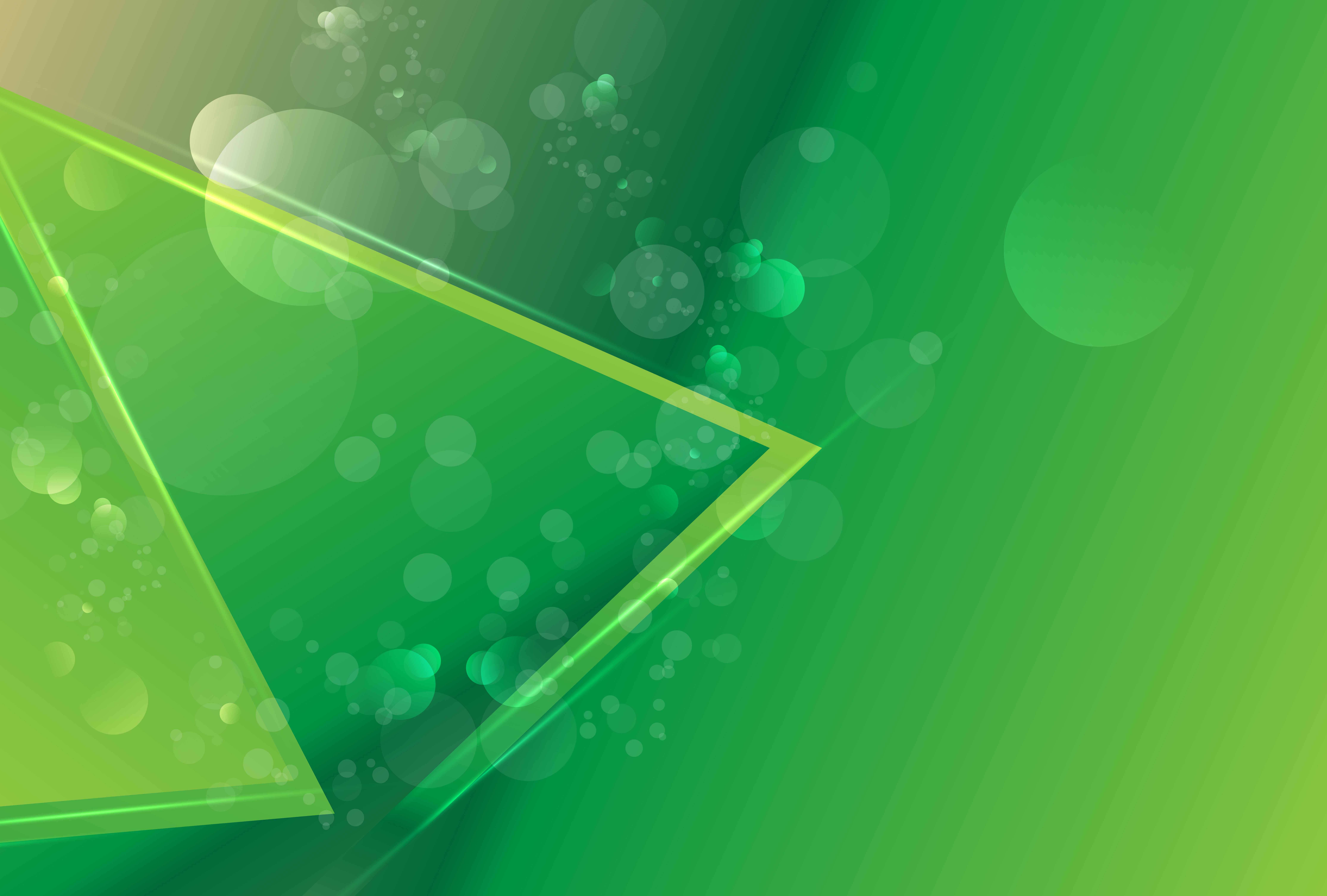Abstract Green Gradient Geometric Background