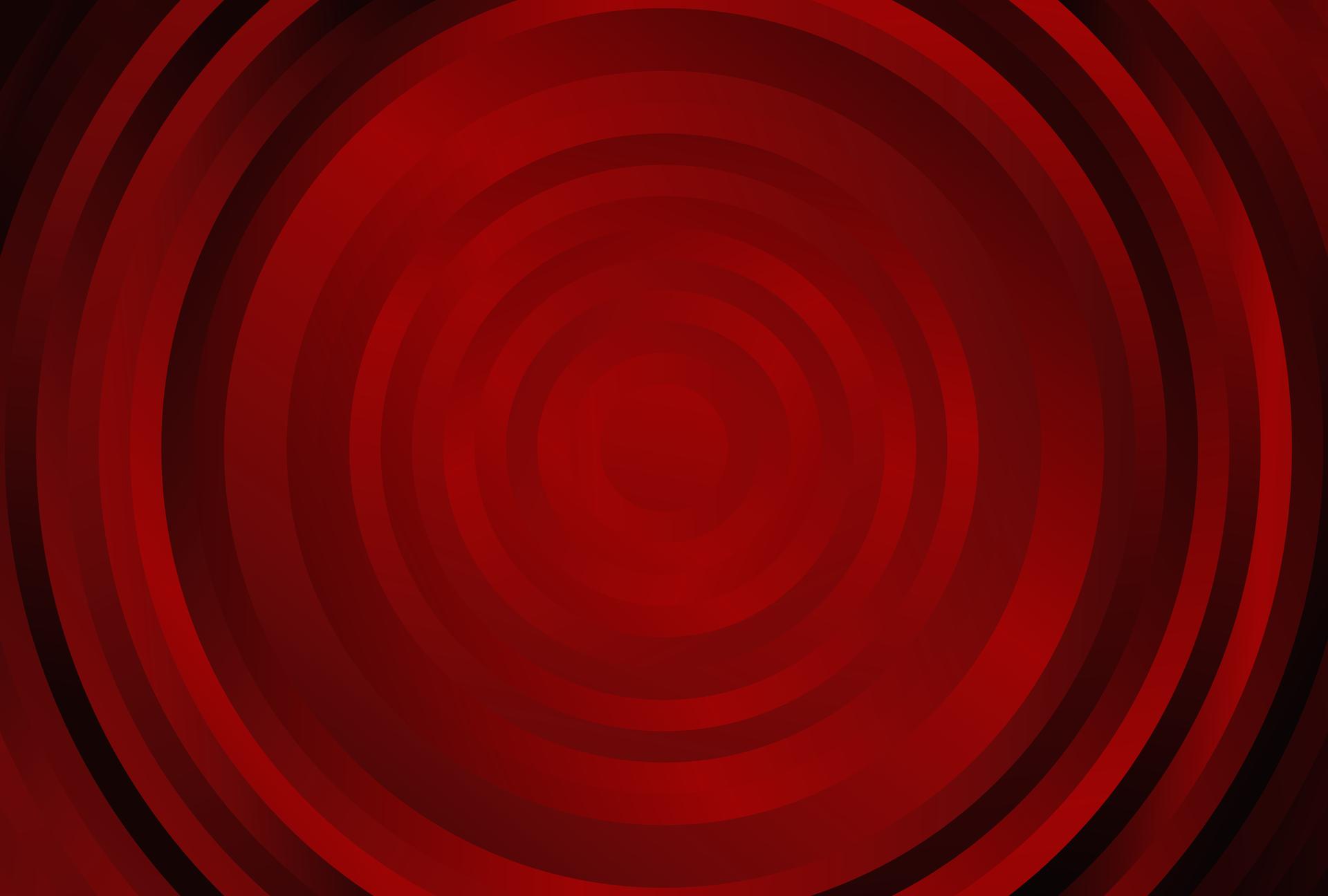 Dark Red Gradient Concentric Circles Background