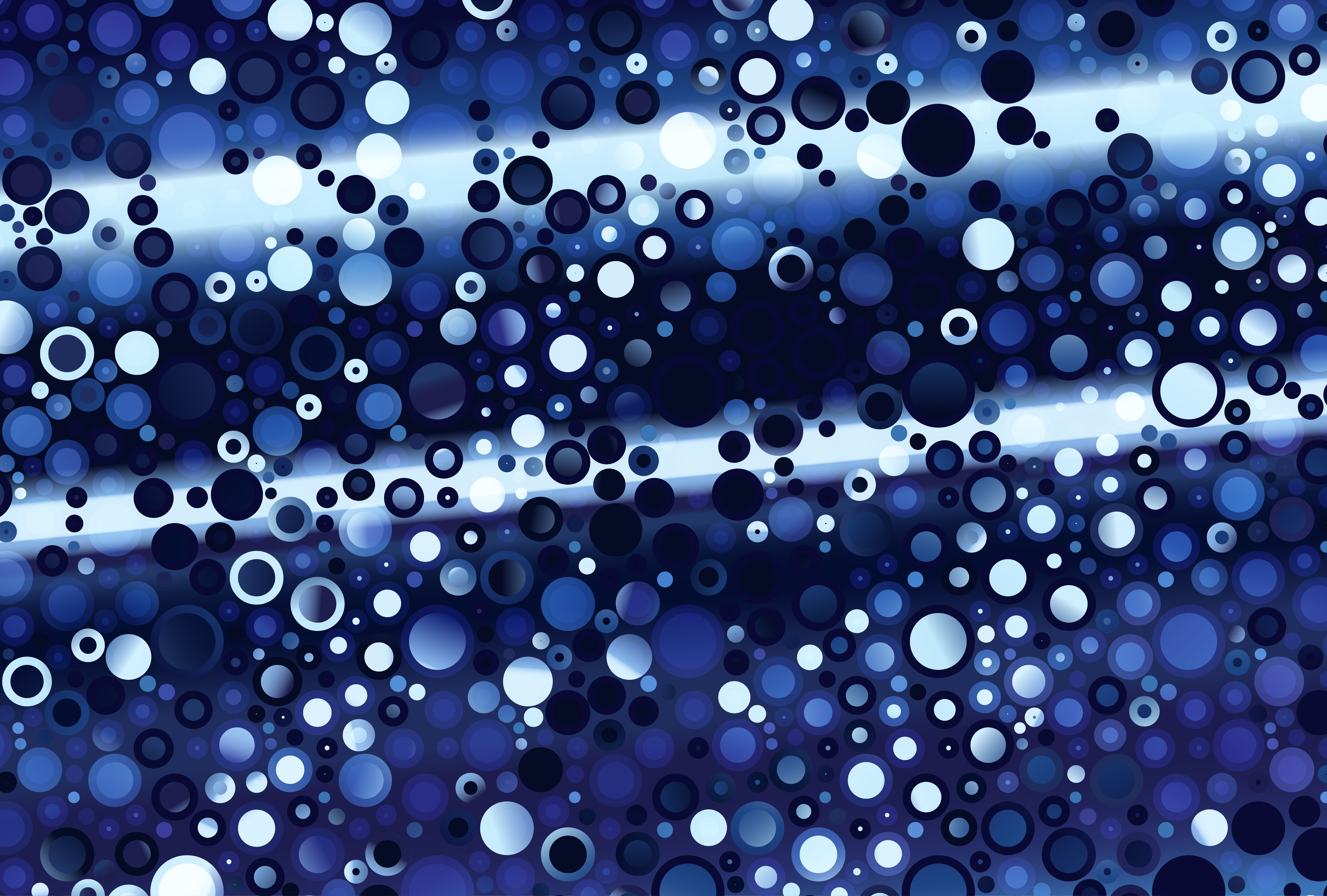 Abstract Blue Circle Pattern
