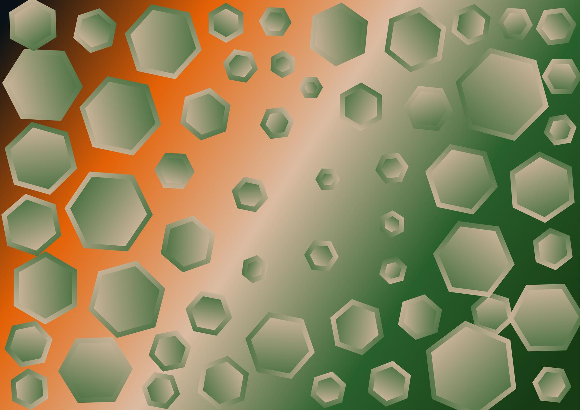 Hexagon Gradient Composition