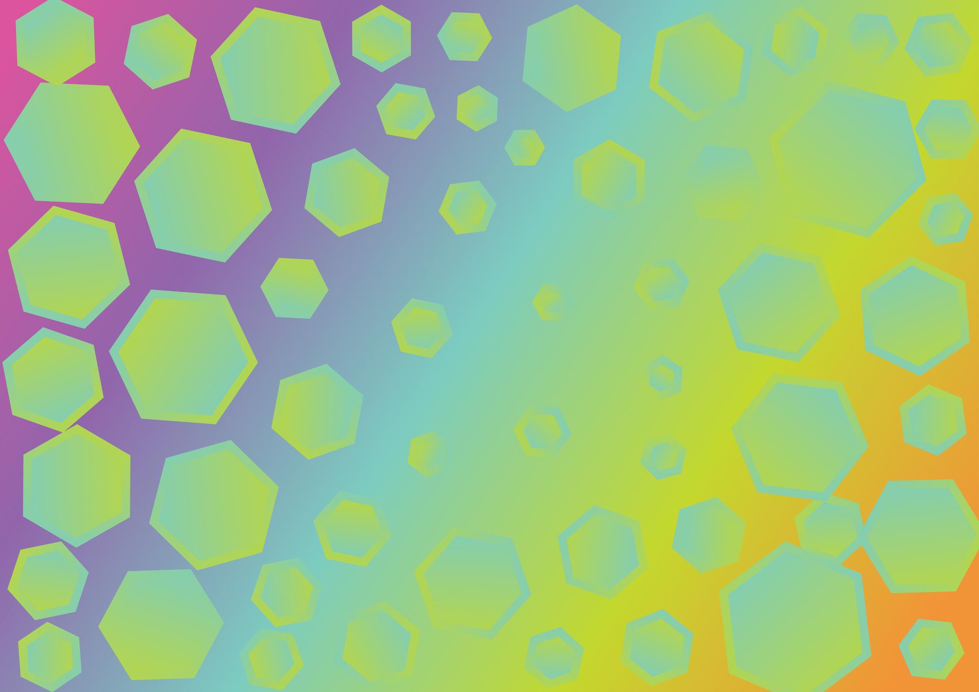 Hexagon Gradient Background