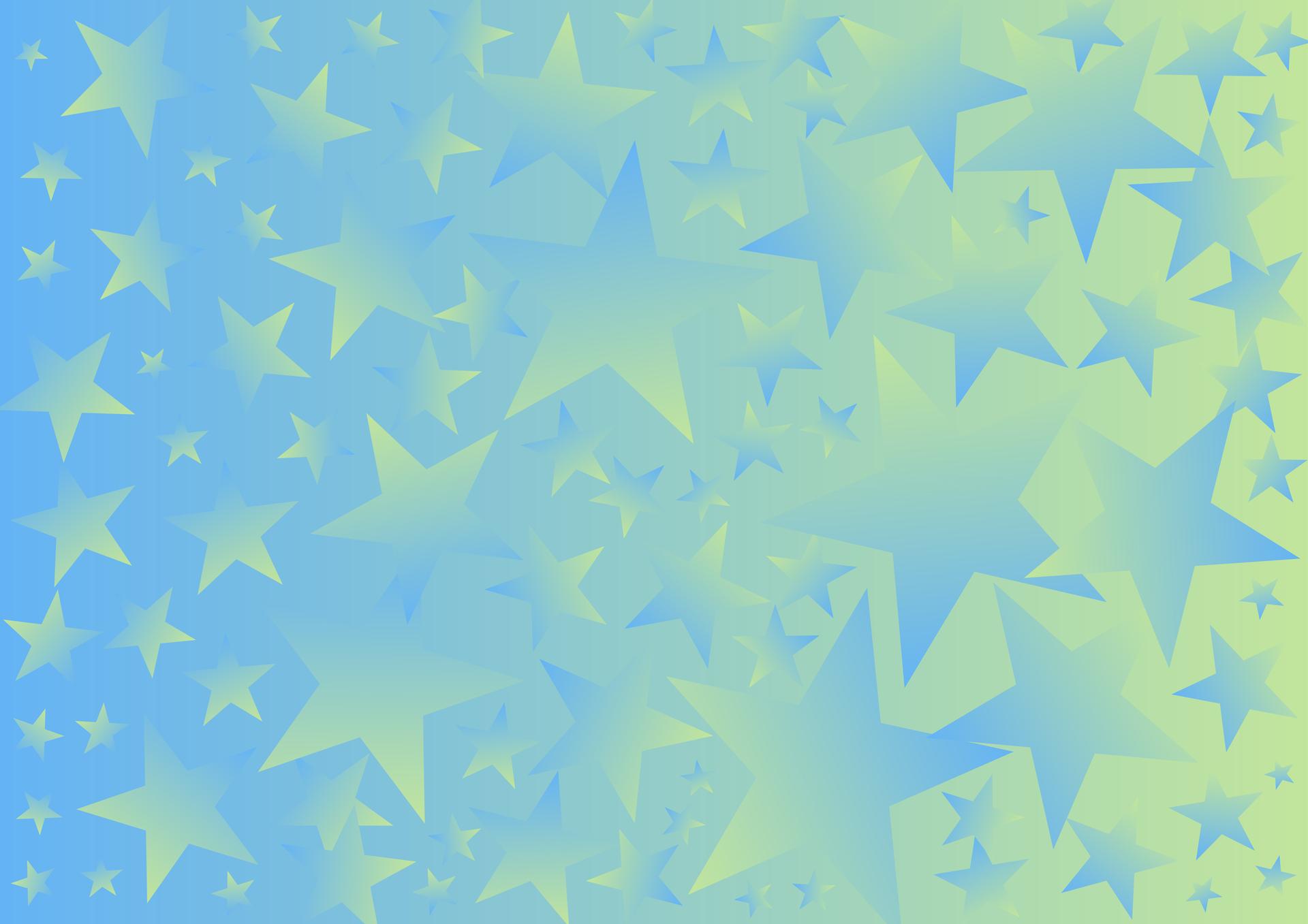 Abstract Blue and Green Gradient Star Background Illustrator
