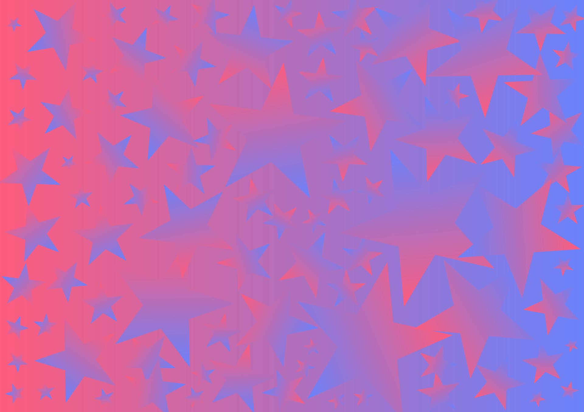 Abstract Red and Blue Gradient Star Background