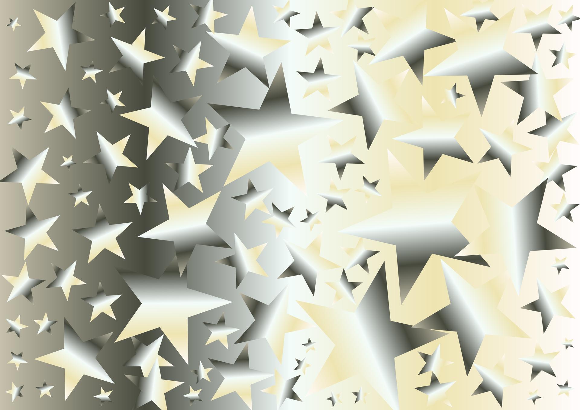 Abstract Yellow White and Grey Gradient Star Background