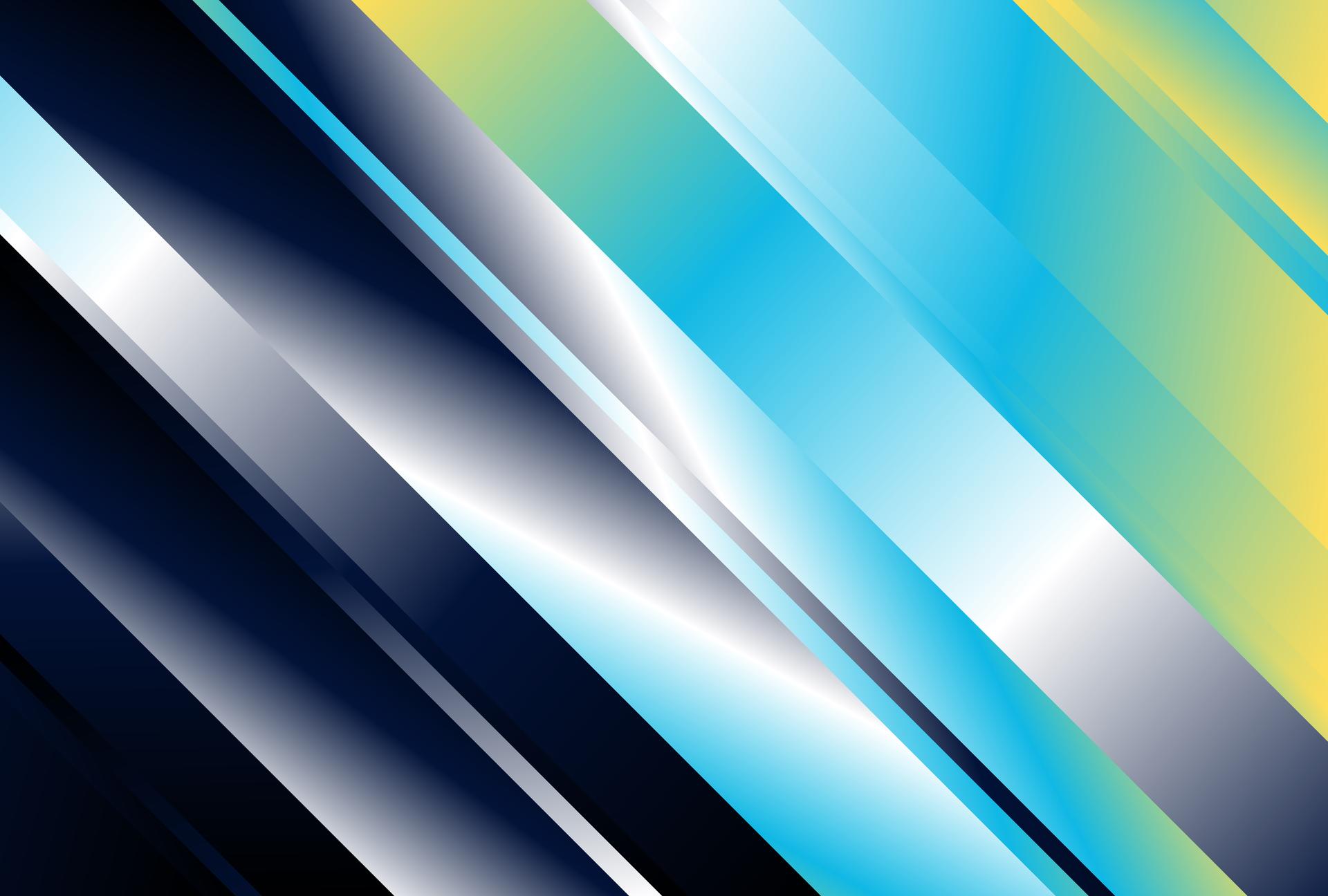 Blue Yellow and Black Gradient Diagonal Lines Background Vector