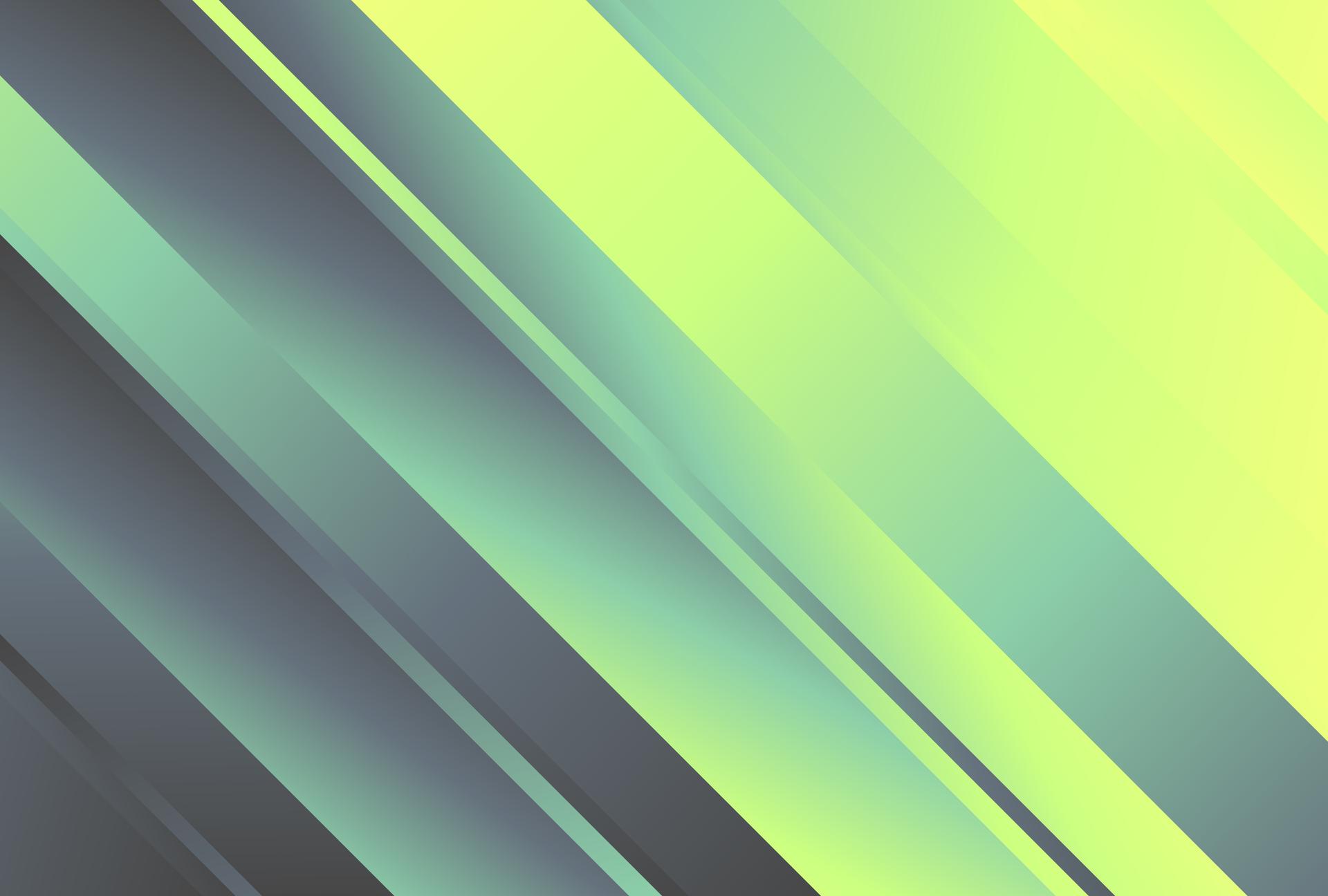 Grey Green and Yellow Gradient Diagonal Stripes Background Vector Illustration