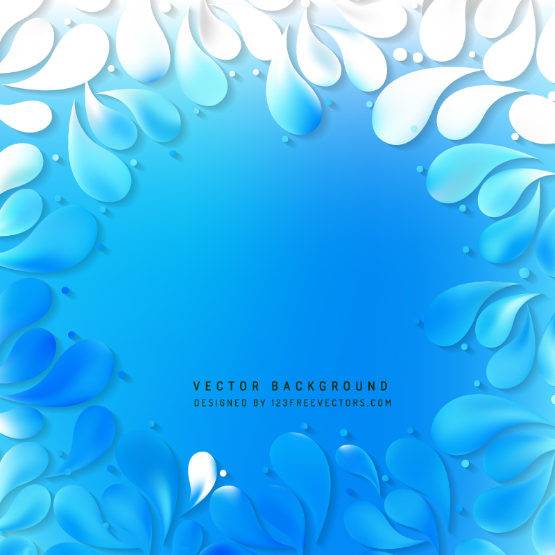 Abstract Blue Arc-Drop Background Design