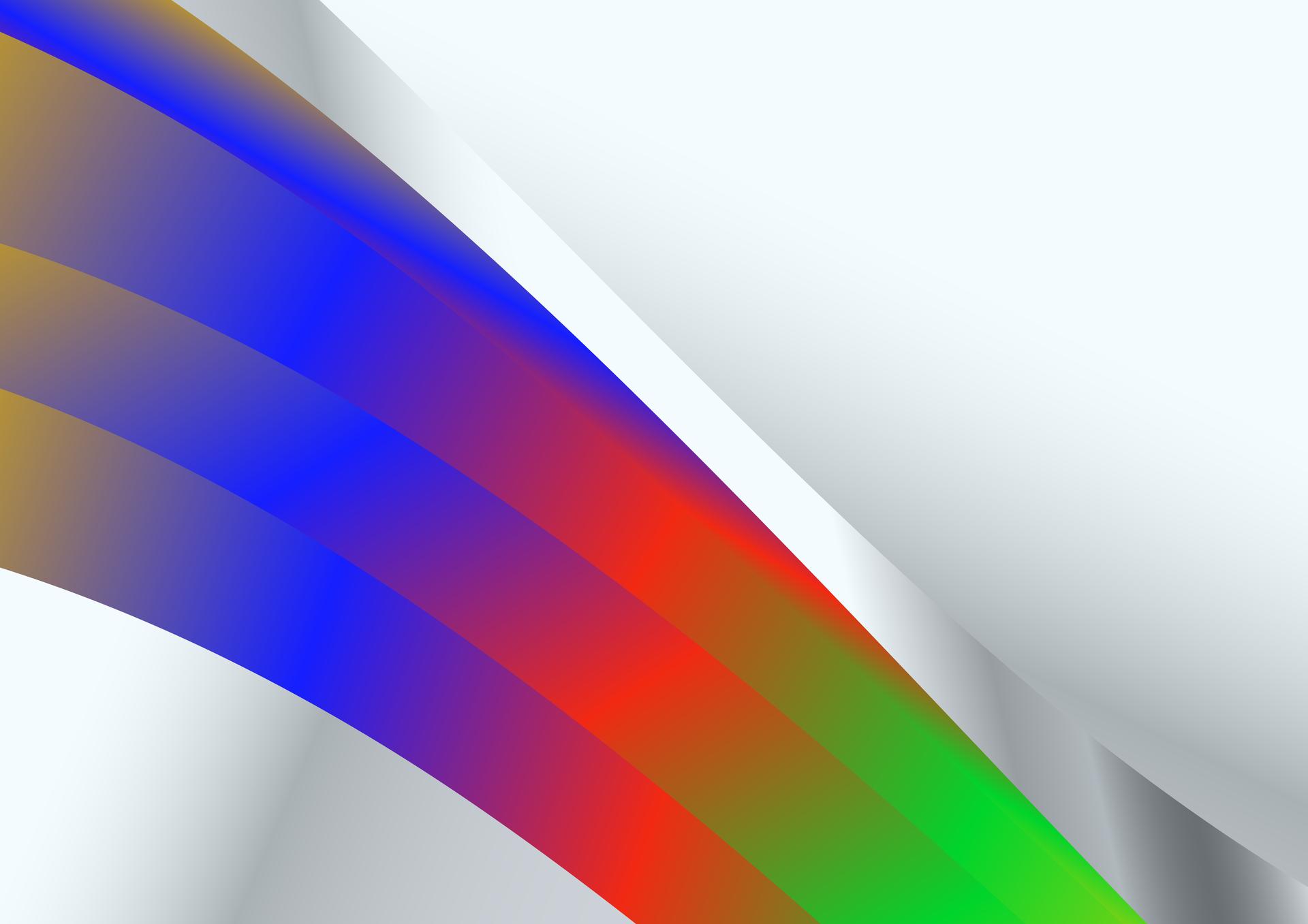 Abstract Red Green and Blue Business Brochure Graphic