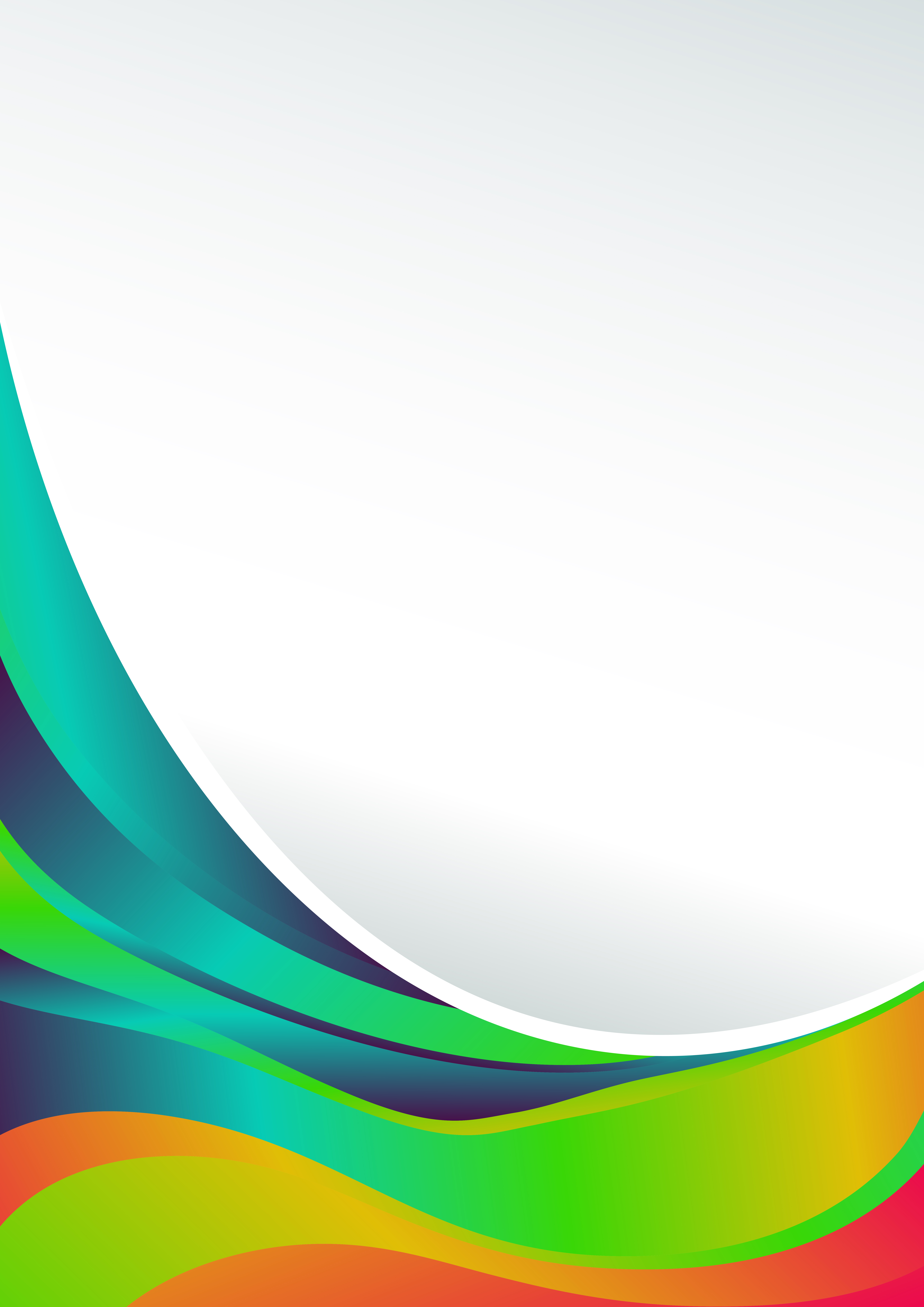 Red Green and Blue Vertical Business Wave Presentation Template