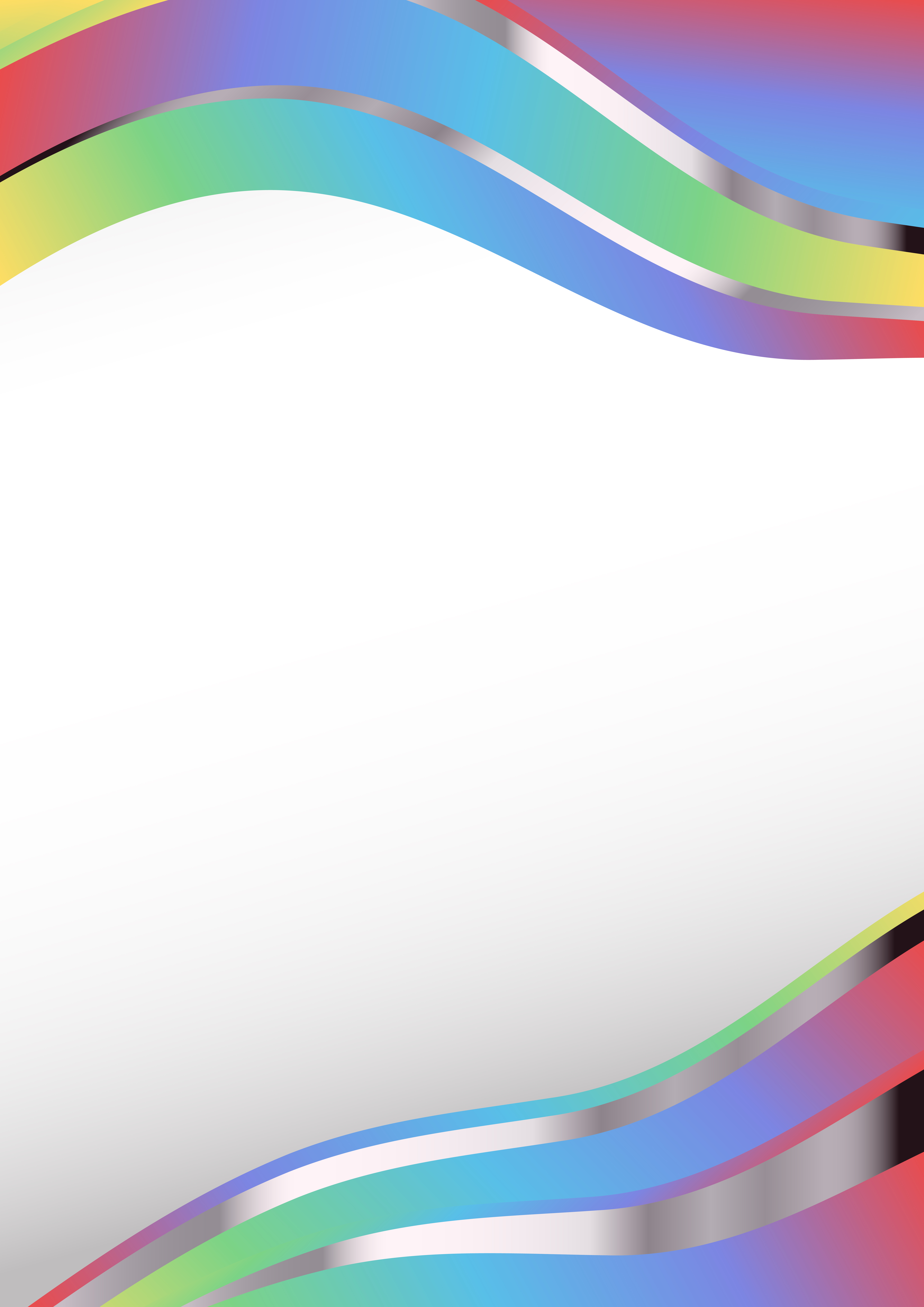 Abstract Red Yellow and Blue Vertical Business Wave Presentation Template Vector Graphic