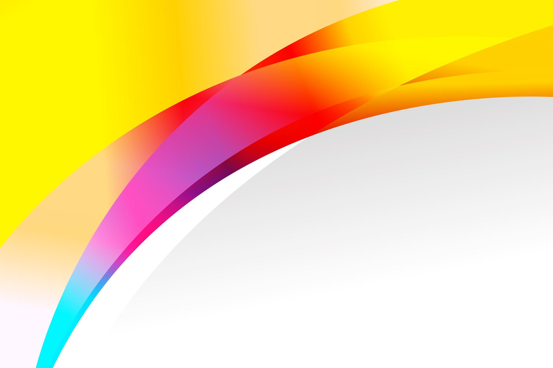 Red Yellow and Blue Wave Business Presentation Template