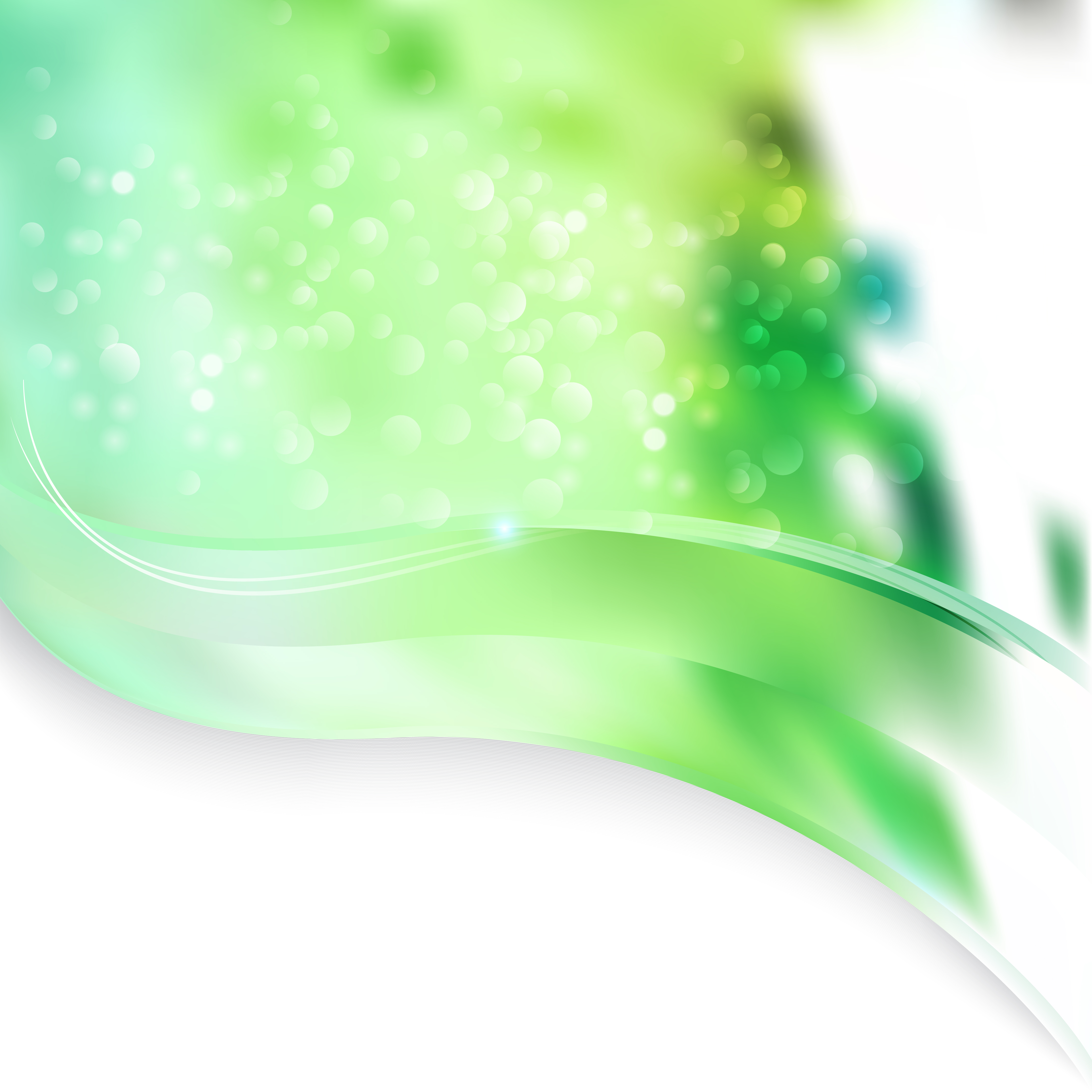 Green Wave Background