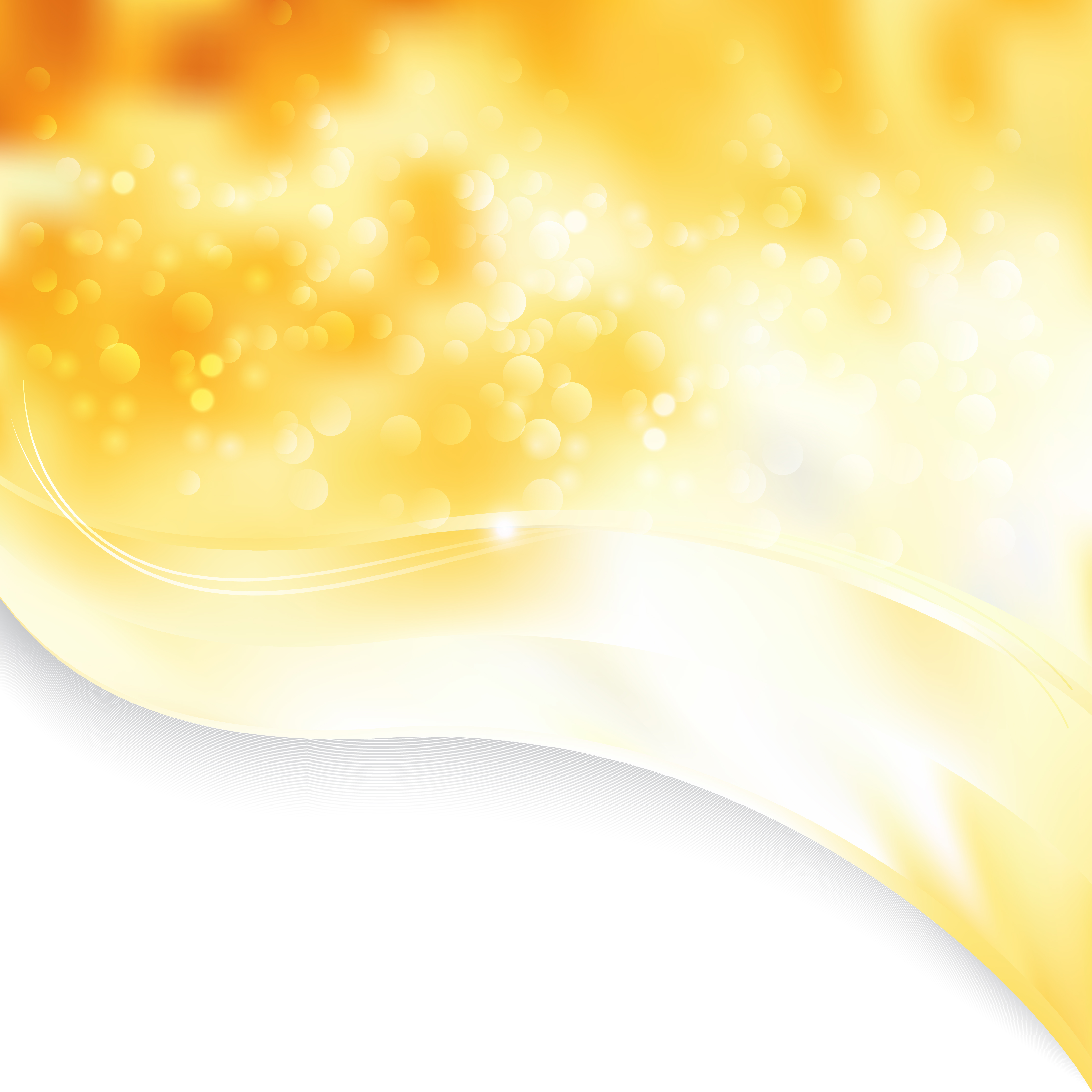 Orange and White Wave Border Business Background Illustration