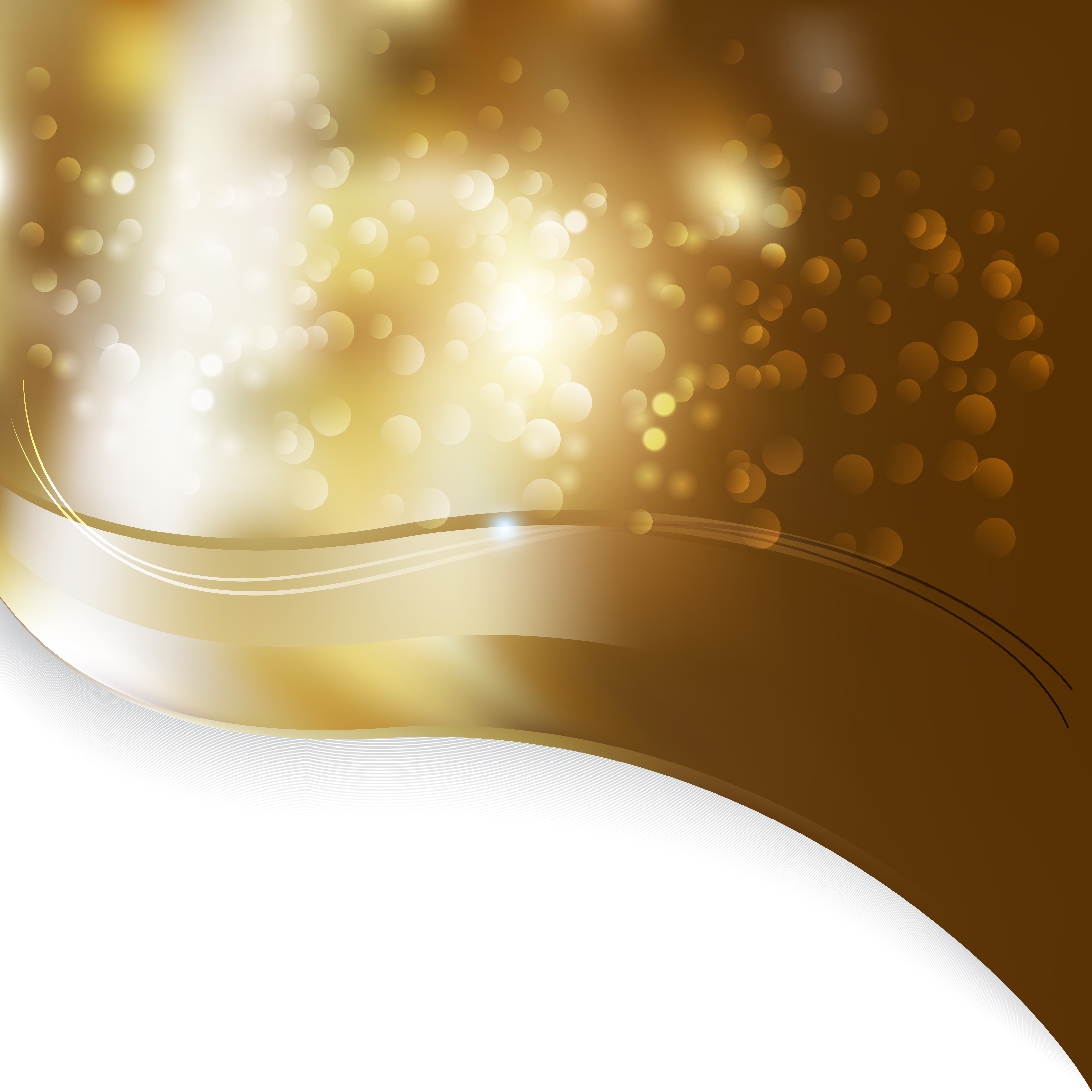 Abstract Orange and White Wave Border Folder Background