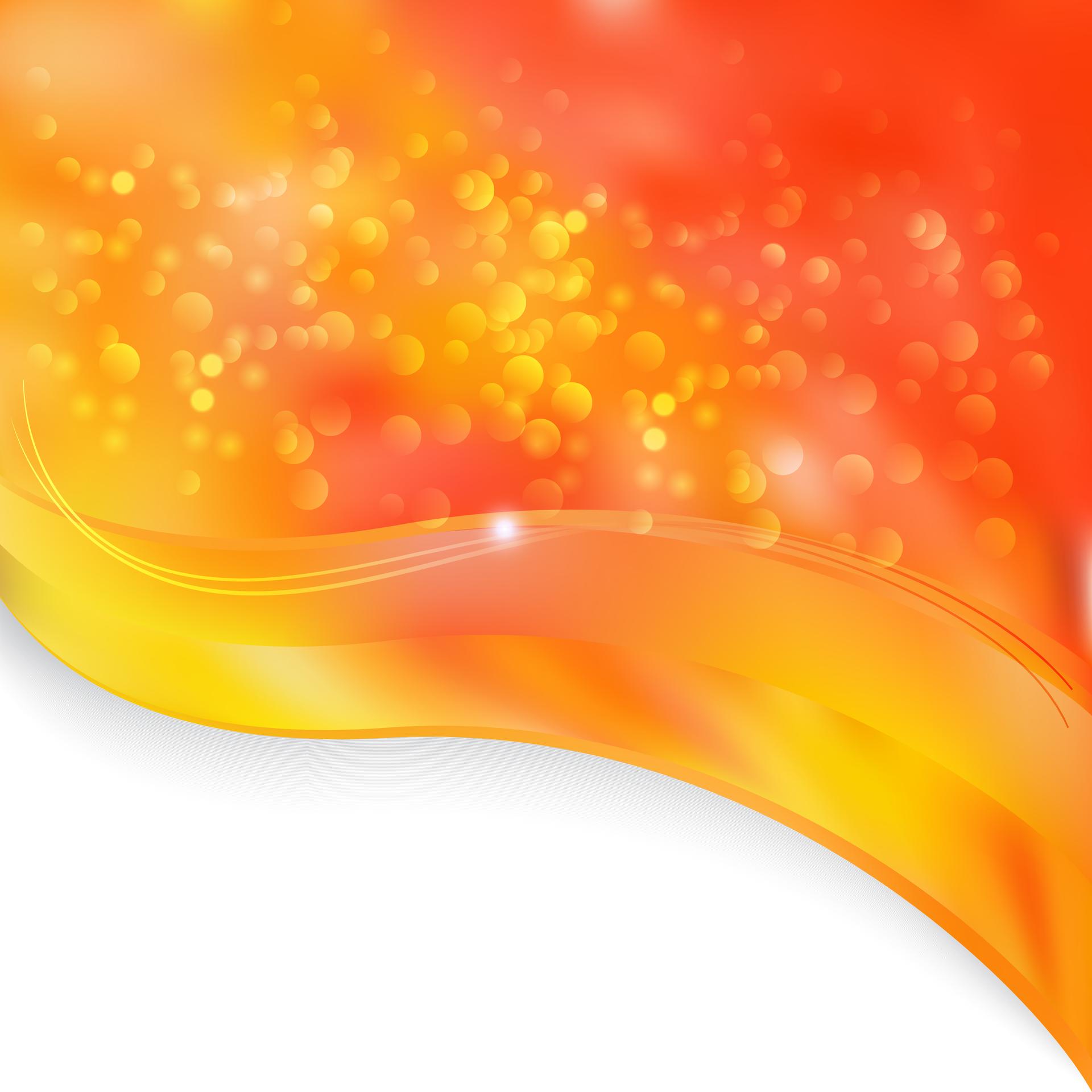 Red and Orange Wave Border Presentation Background