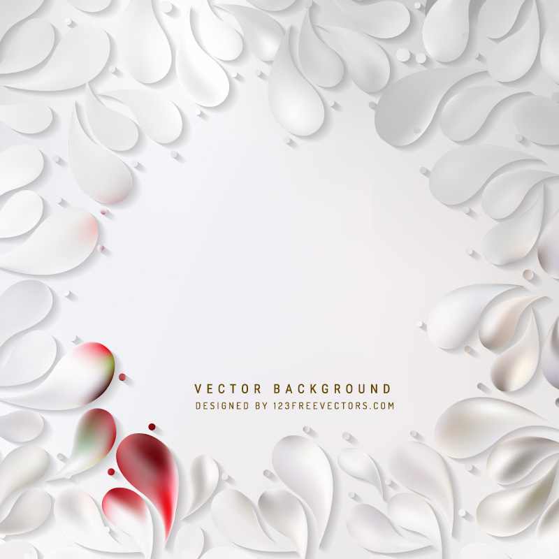 Light Gray Ornamental Drops Background