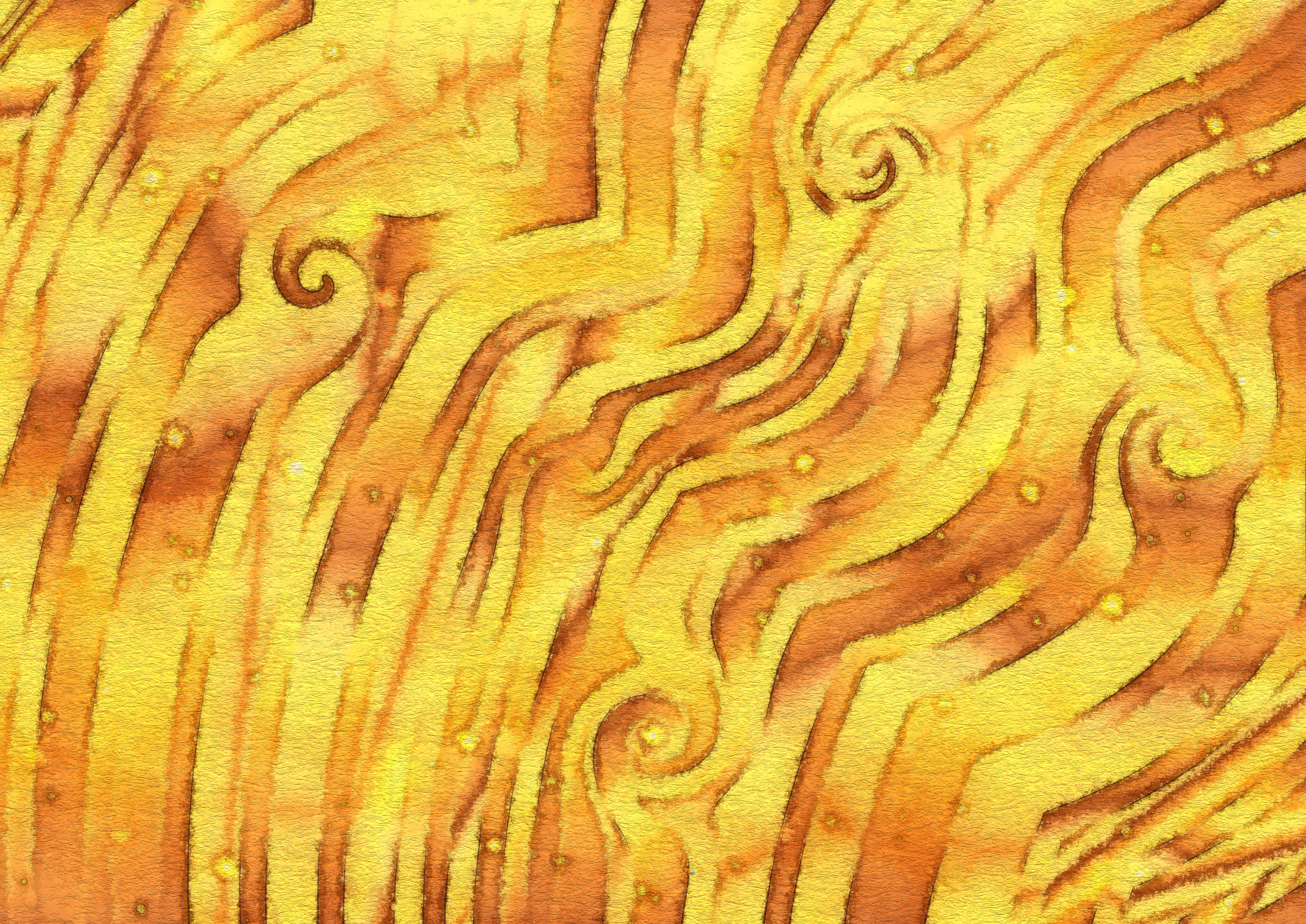 Orange and Yellow Watercolour Background Texture