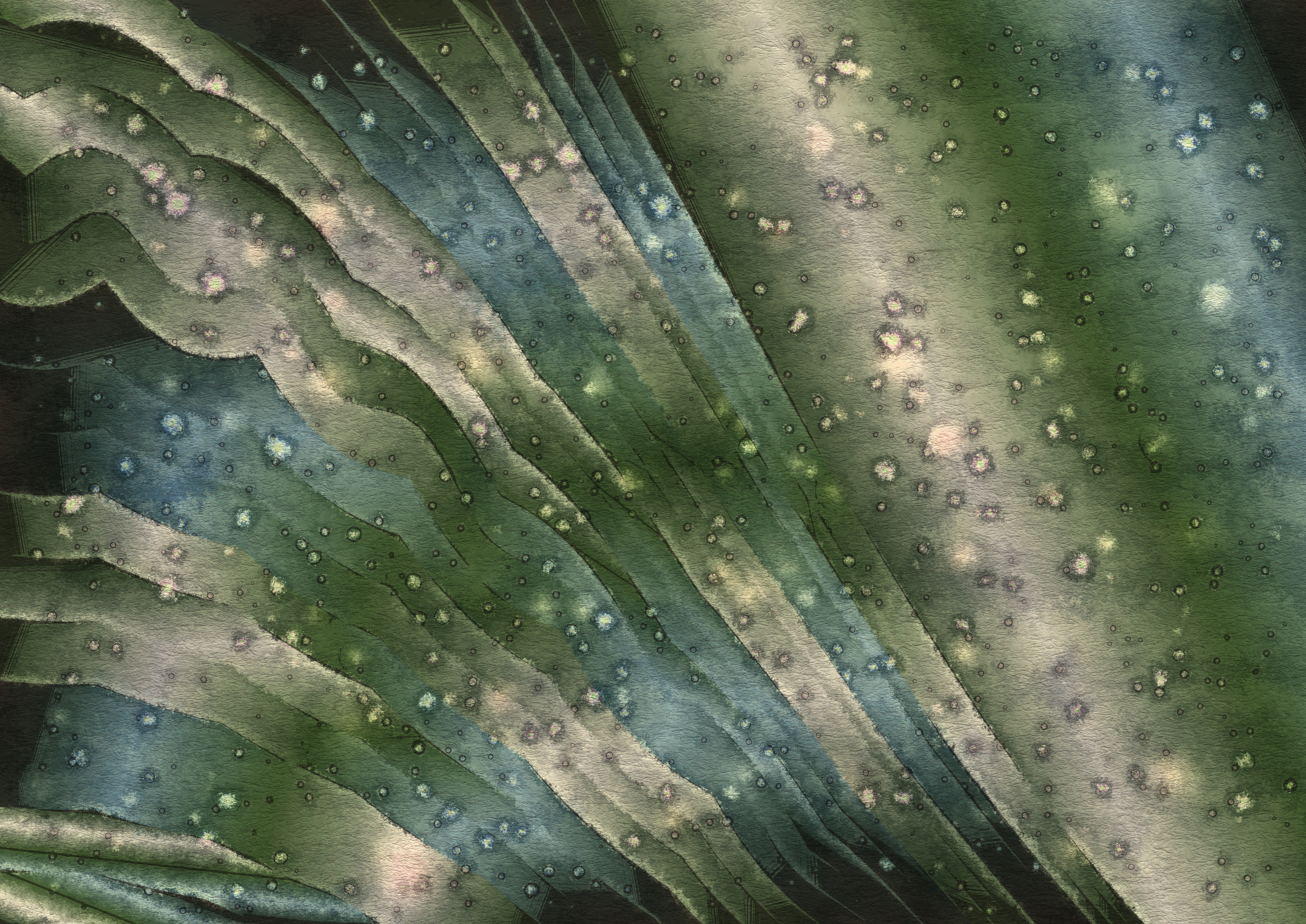 Layered Green Abstract